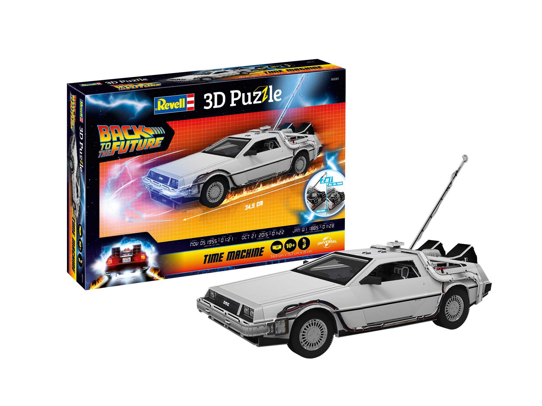 3D Puzzle REVELL 00221 - DeLorean "Back to the Future"