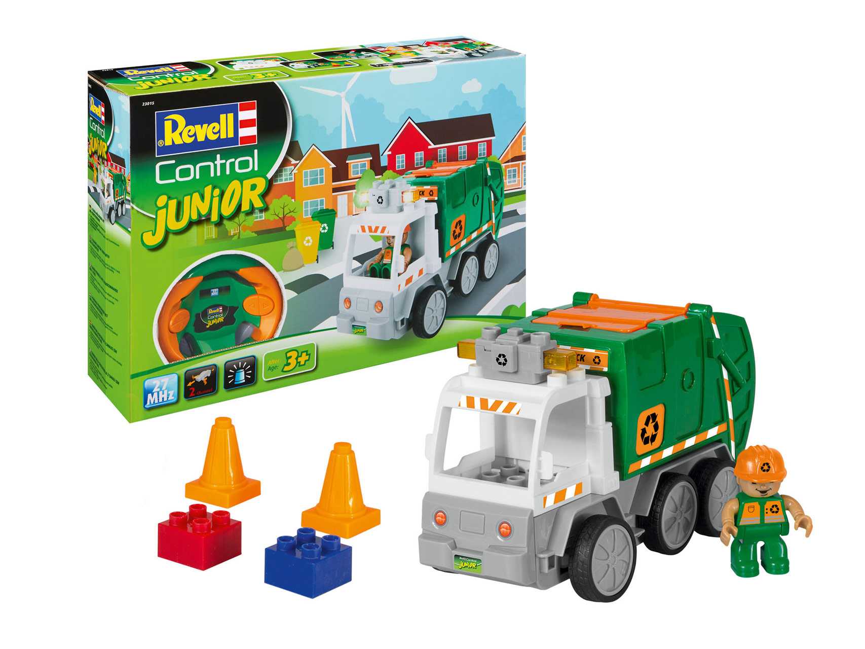 Autíčko REVELL 23015 JUNIOR - Garbage Truck - 27MHz