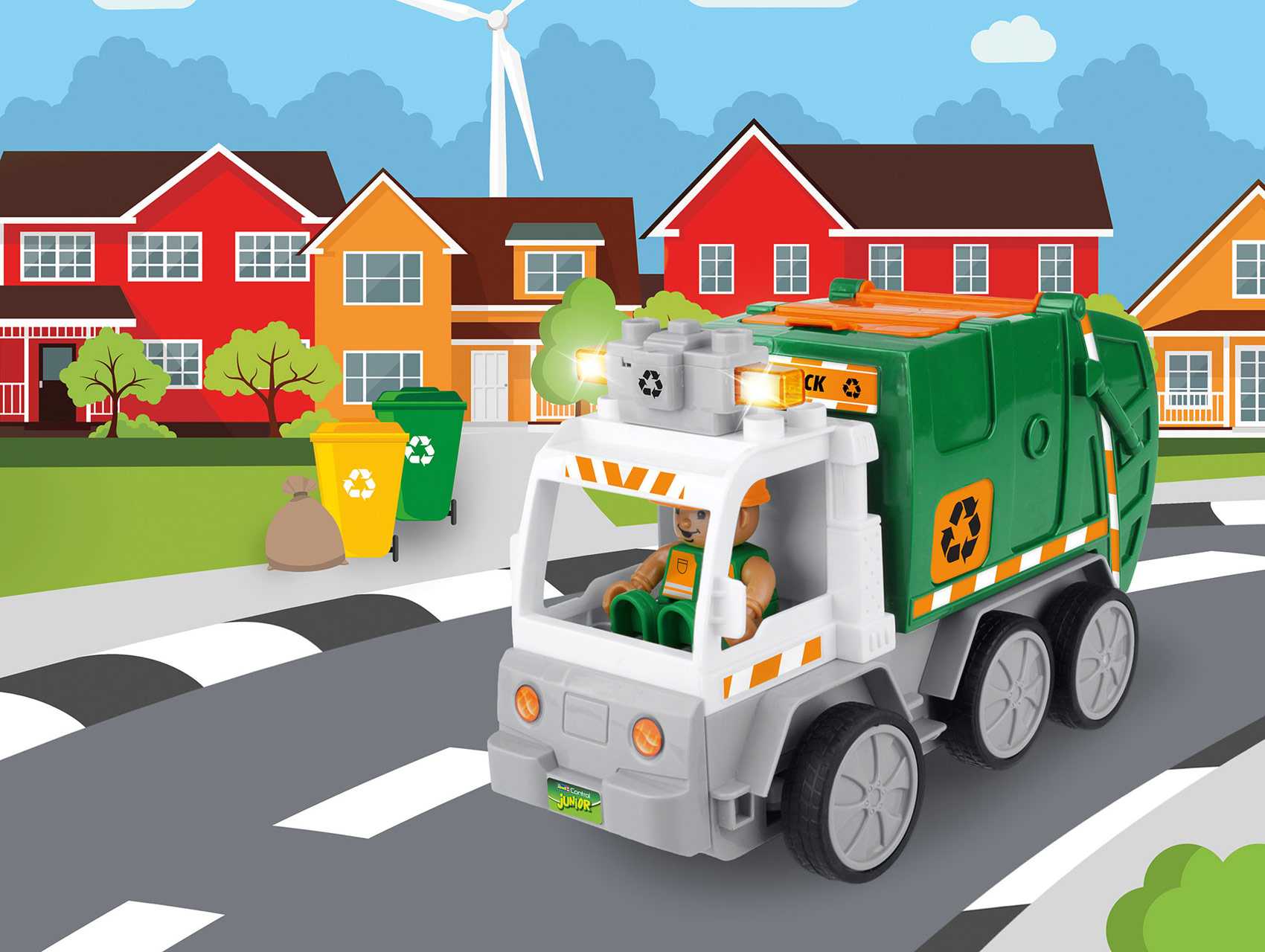 Autíčko REVELL 23015 JUNIOR - Garbage Truck - 27MHz