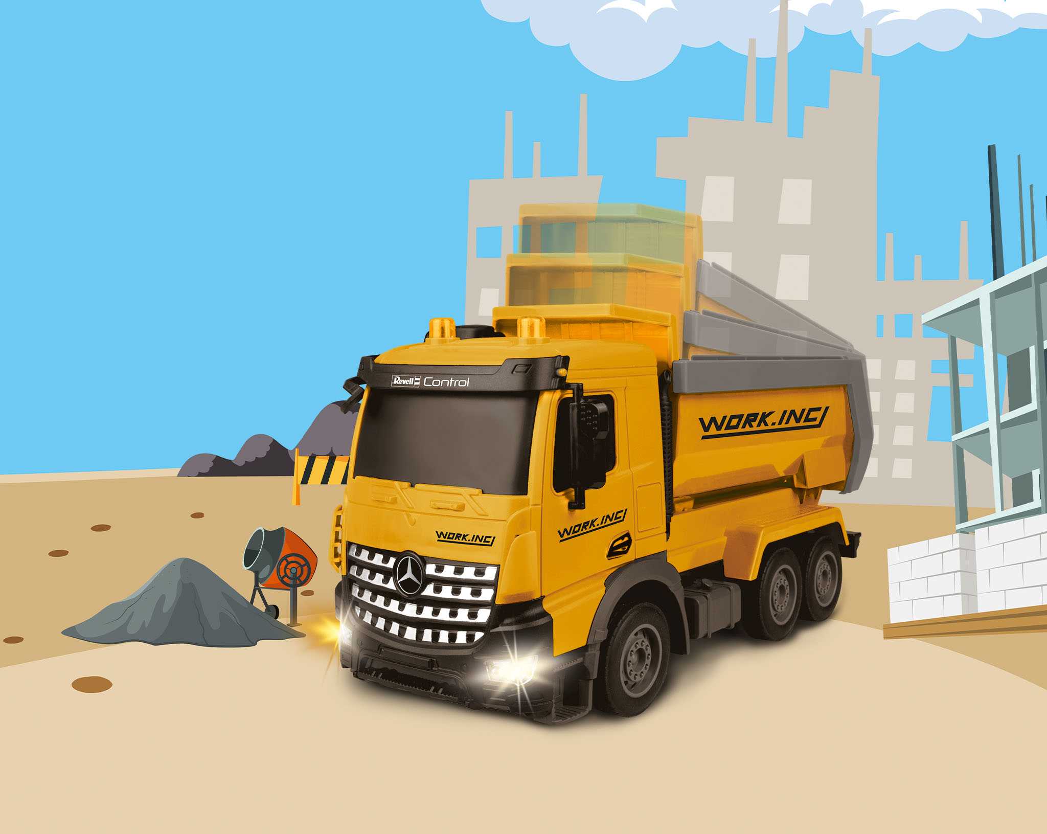 Autíčko REVELL 24678 - Mercedes-Benz Arocs "My little Dumper" (1:24)