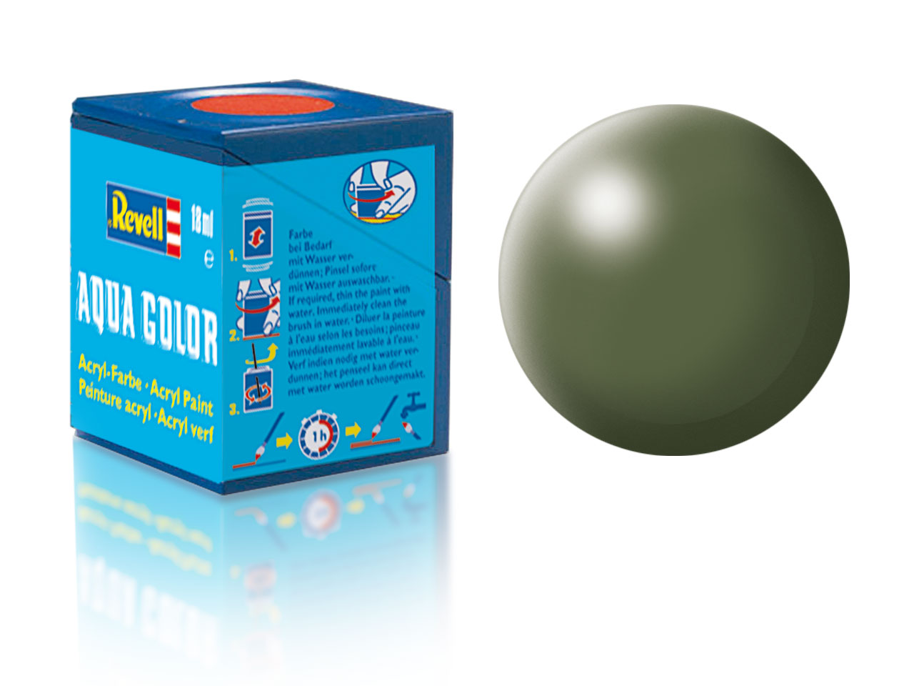 Barva Revell akrylová - 36361: hedvábná olivově zelená (olive green silk)