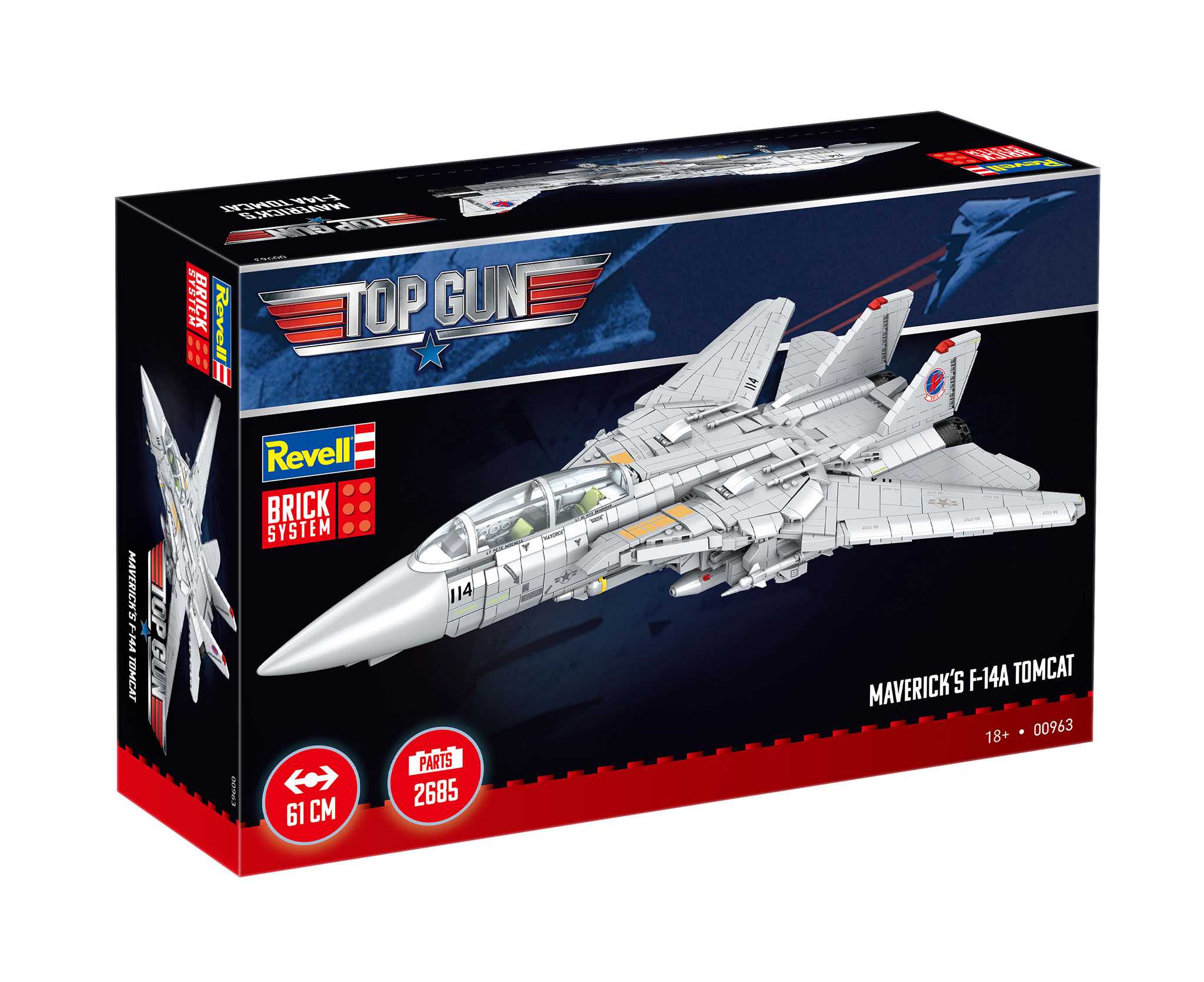 Brick System REVELL 00963 - Maverick's F-14A Tomcat "Top Gun" (1:32)