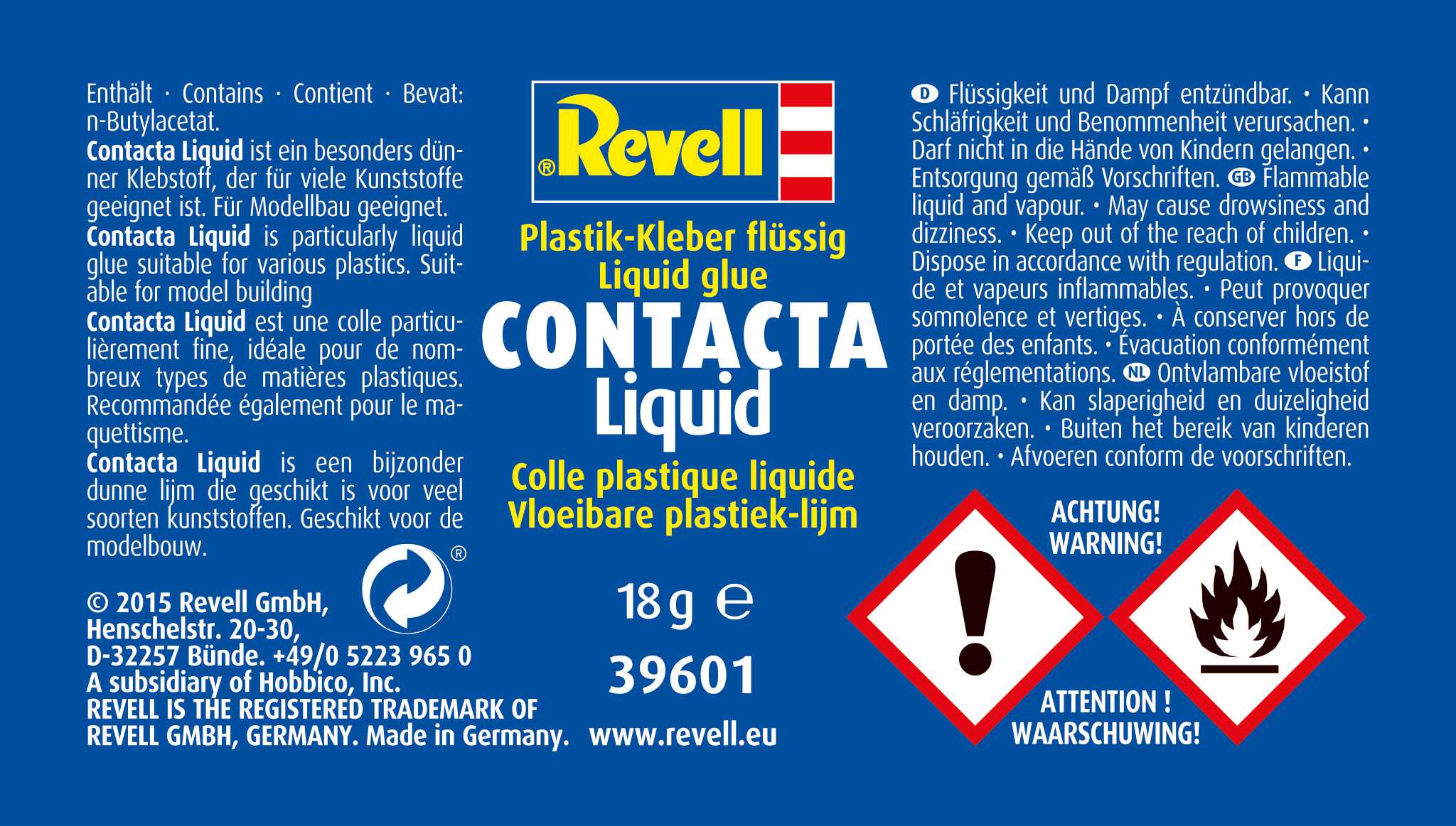 Contacta Liquid 39601 - extrařídké tekuté lepidlo 18g