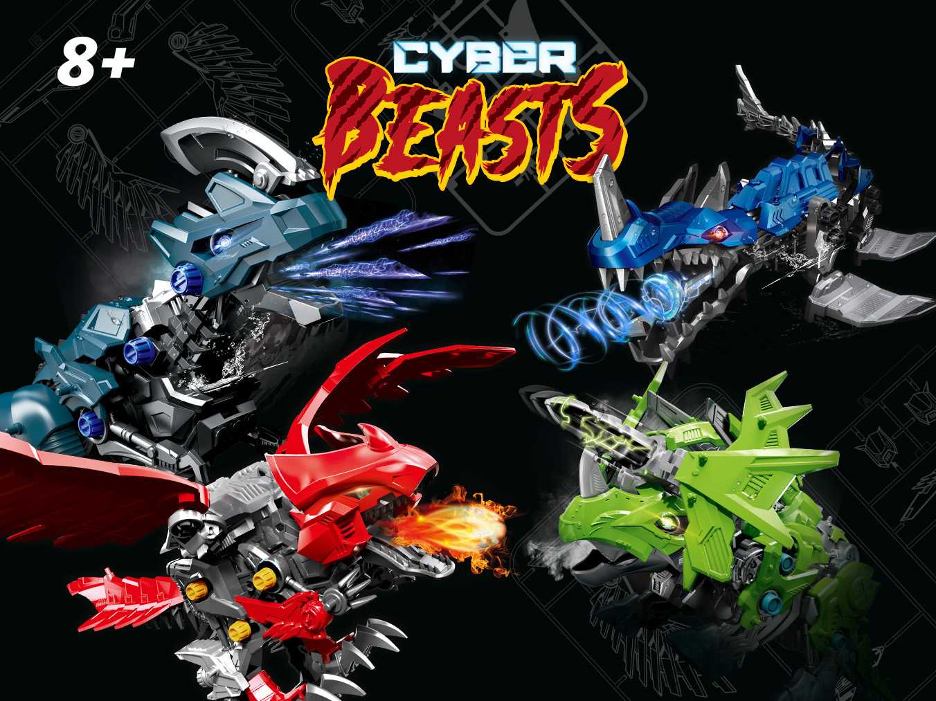 Cyber Beasts 07850 - SkyBlade (1:35)