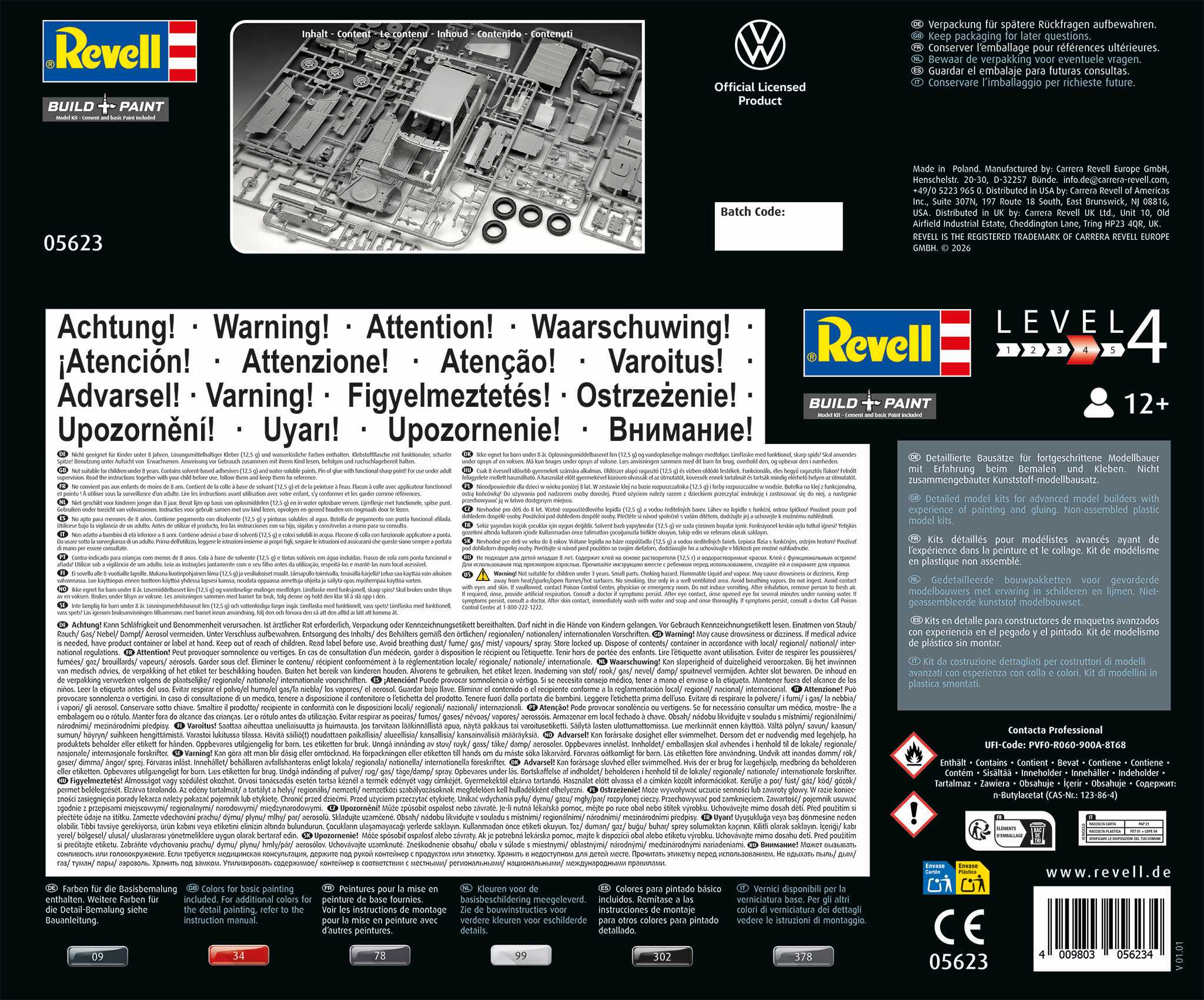 Gift-Set auto 05623 - Golf 1 GTi (50th Anniversary) (1:24)