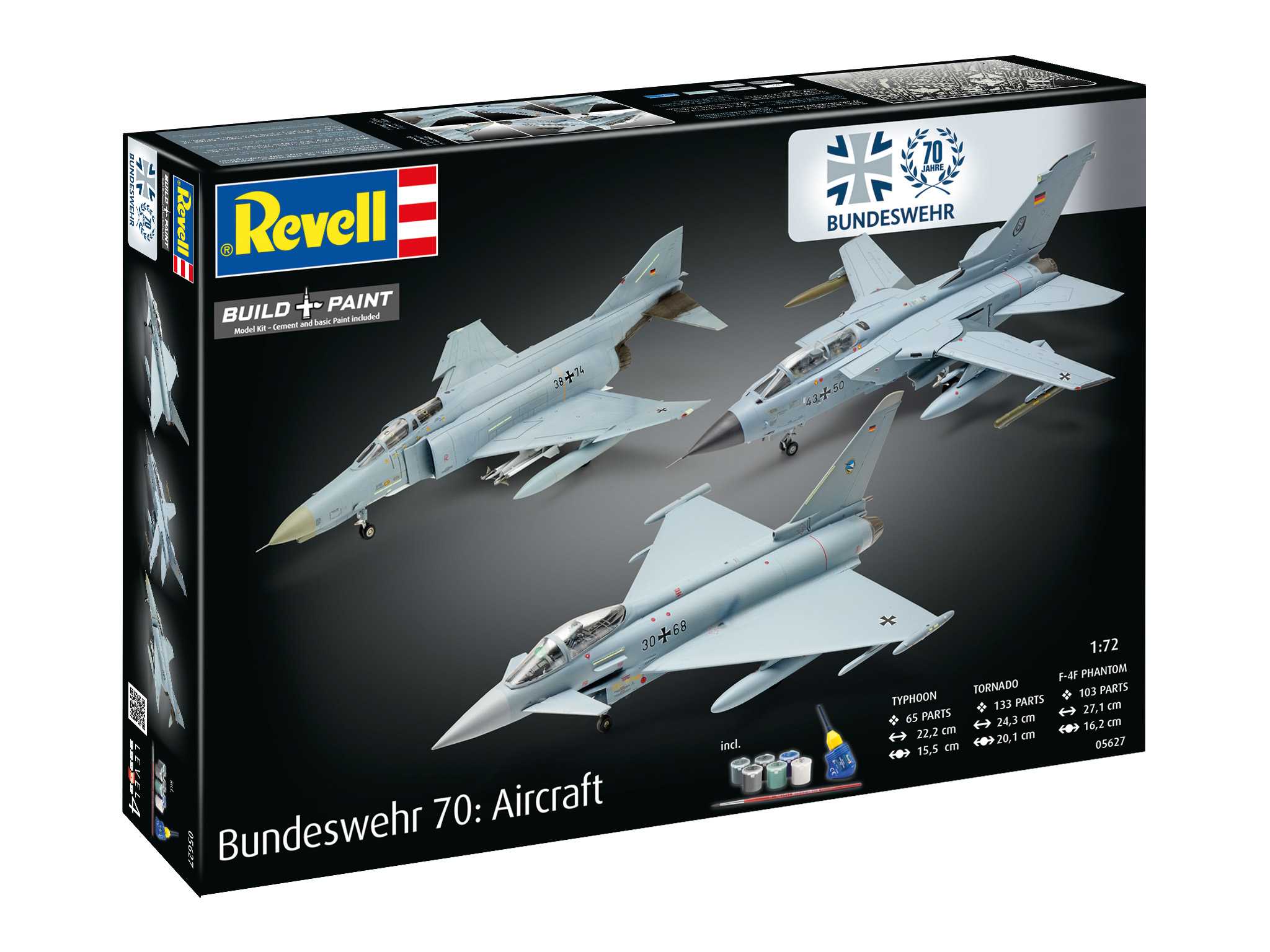 Gift-Set letadla 05627 - 70 Years Bundeswehr: Aircraft (1:72)