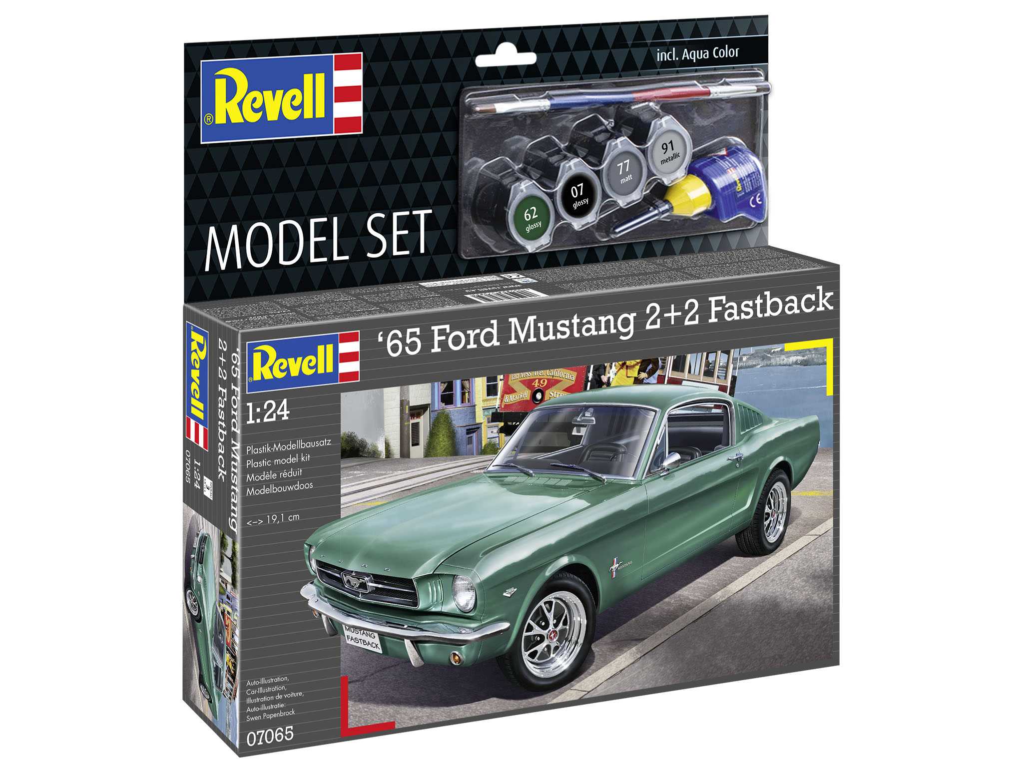 ModelSet auto 67065 - 1965 Ford Mustang 2+2 Fastback (1:24)