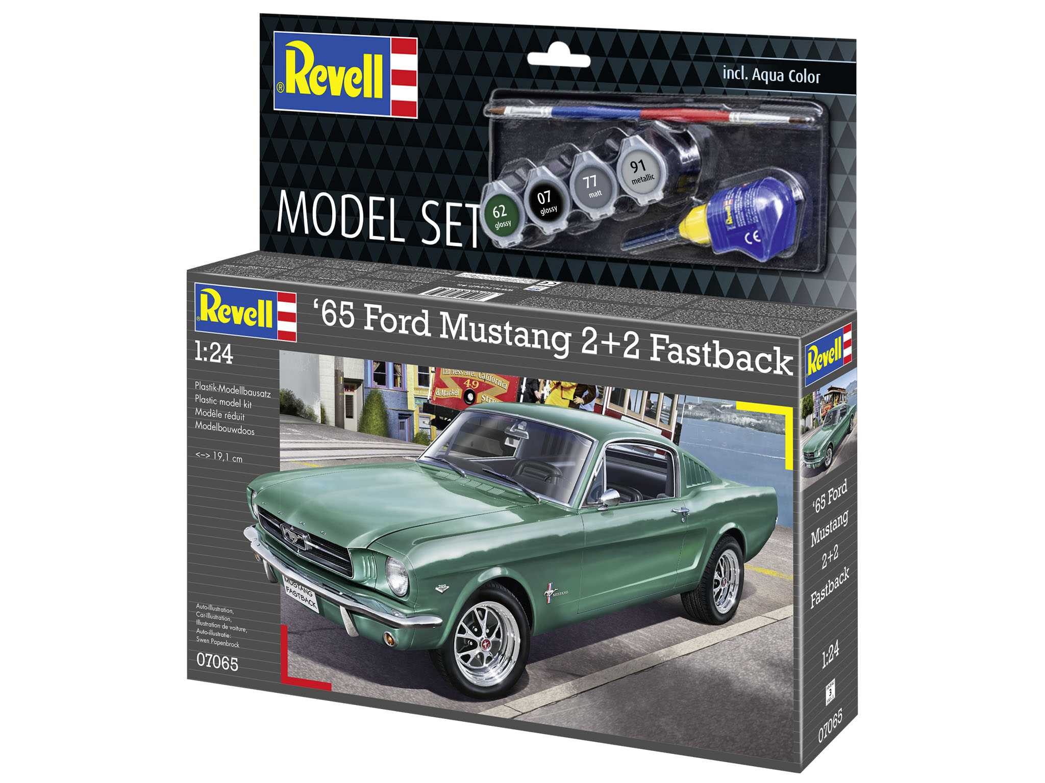 ModelSet auto 67065 - 1965 Ford Mustang 2+2 Fastback (1:24)