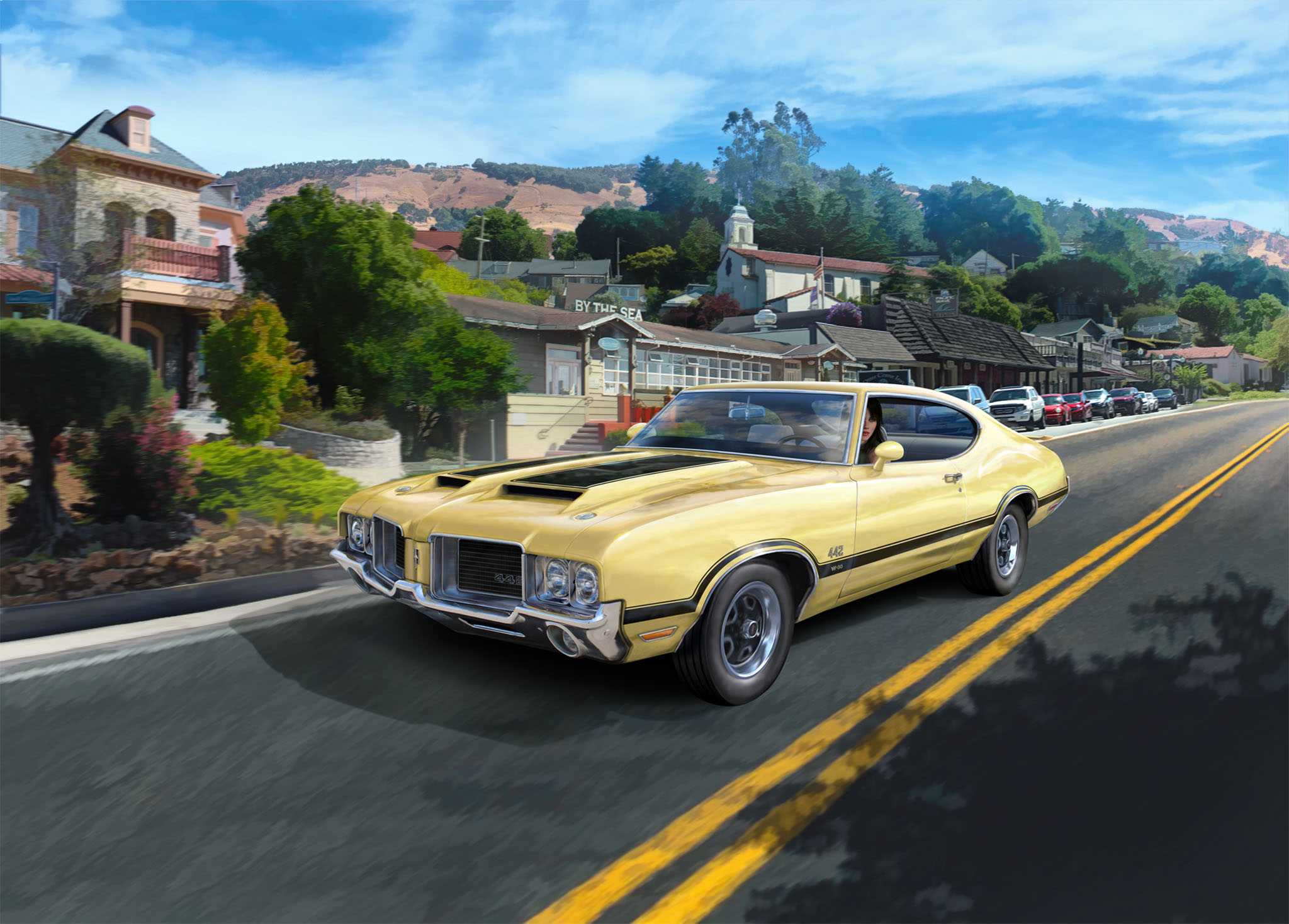 ModelSet auto 67695 - 71 Oldsmobile 442 Coupé (1:24)