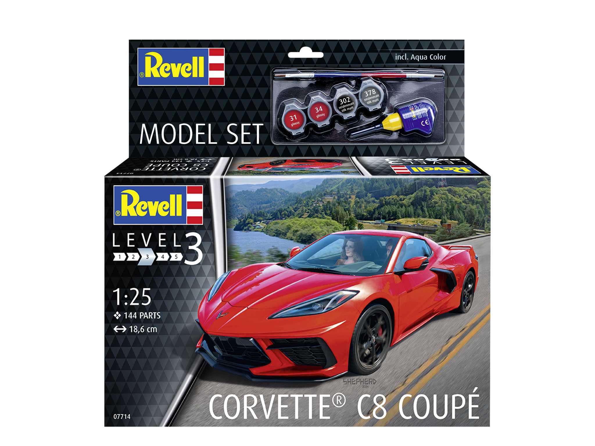 ModelSet auto 67714 - Corvette C8 Coupé (1:24)
