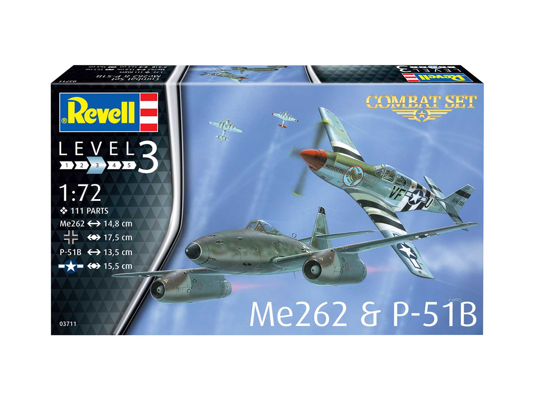 ModelSet letadla 63711 - Me262 & P-51B (1:72)