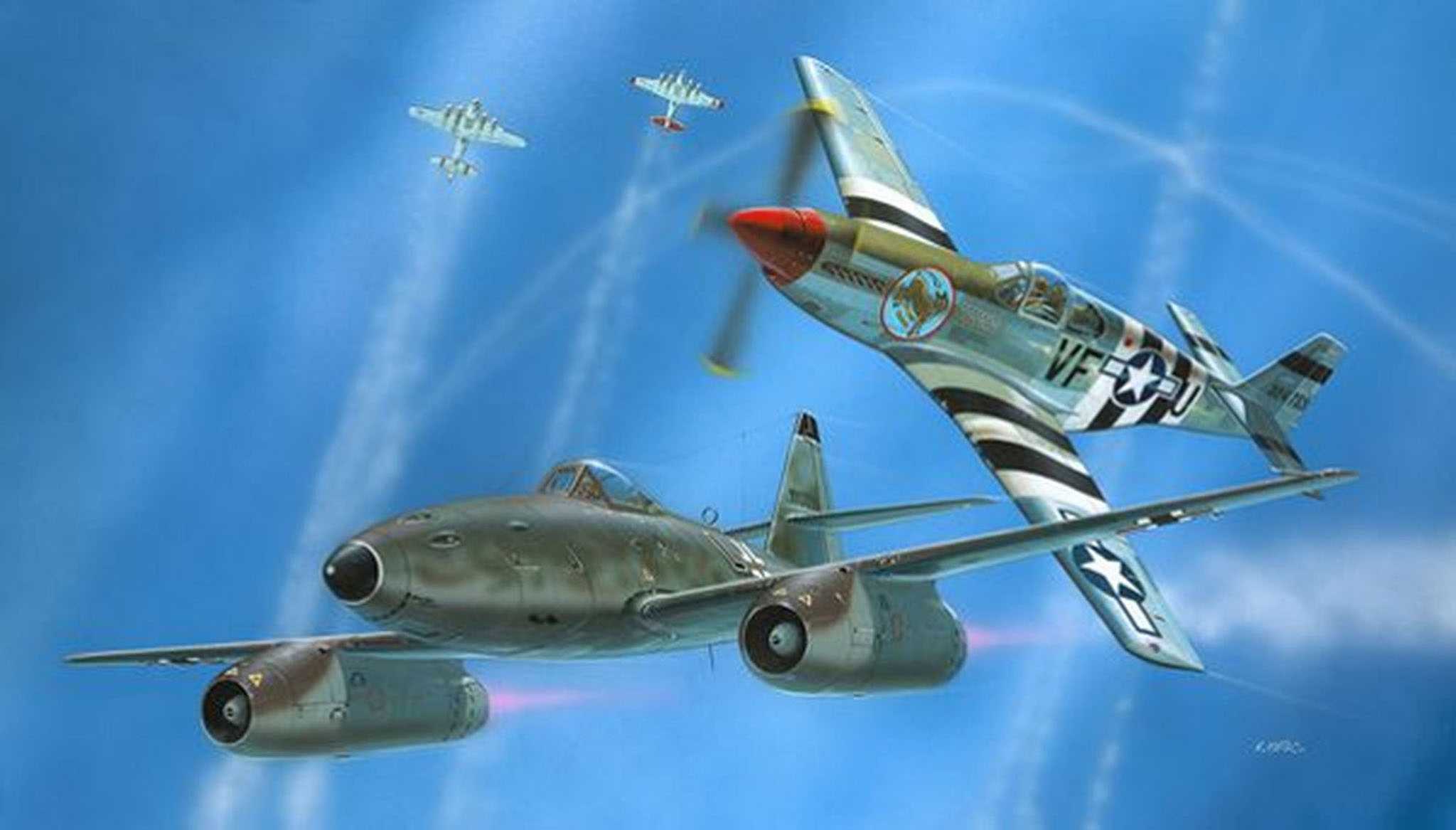 ModelSet letadla 63711 - Me262 & P-51B (1:72)