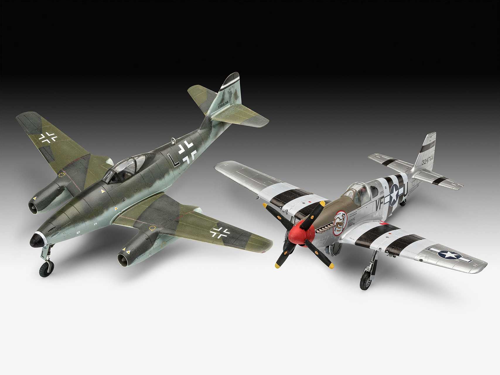 ModelSet letadla 63711 - Me262 & P-51B (1:72)