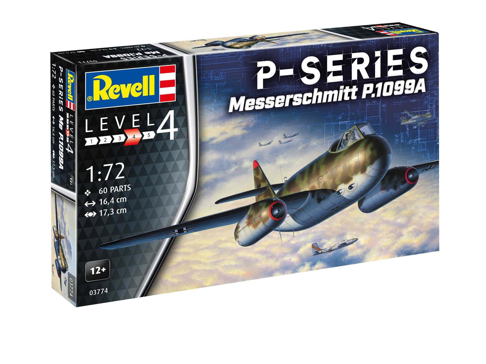 ModelSet letadlo 63774 - Messerschmitt P.1099A - P-Series (1:72)