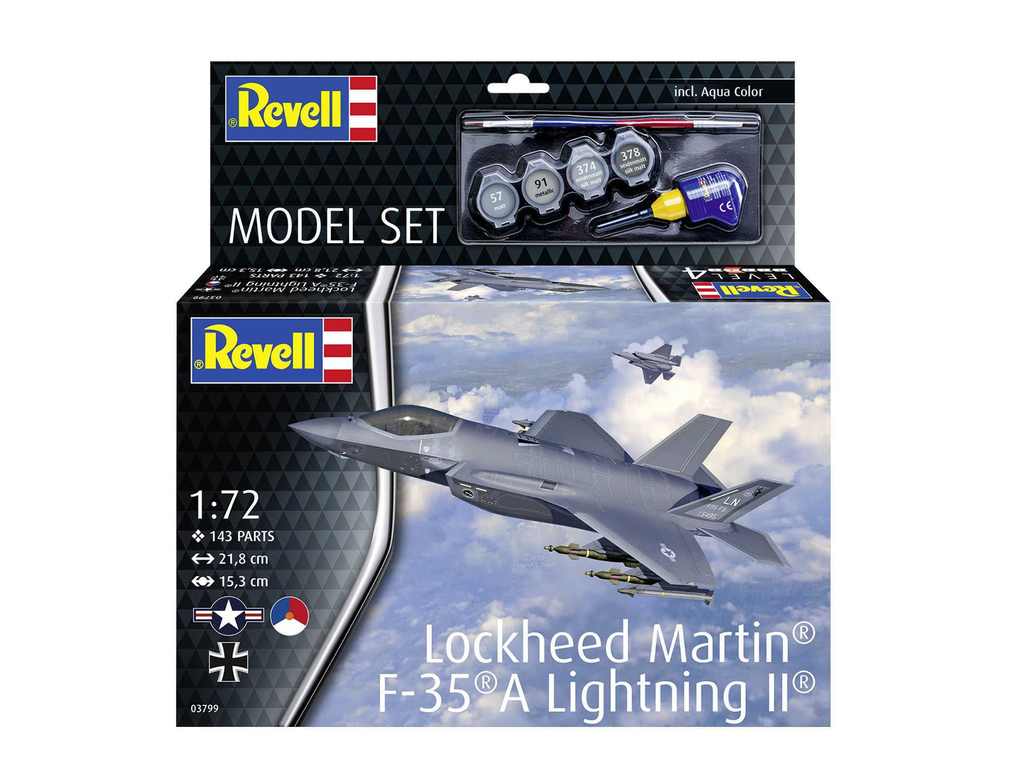 ModelSet letadlo 63799 - Lockheed Martin® F-35®A Lightning II® (1:72)