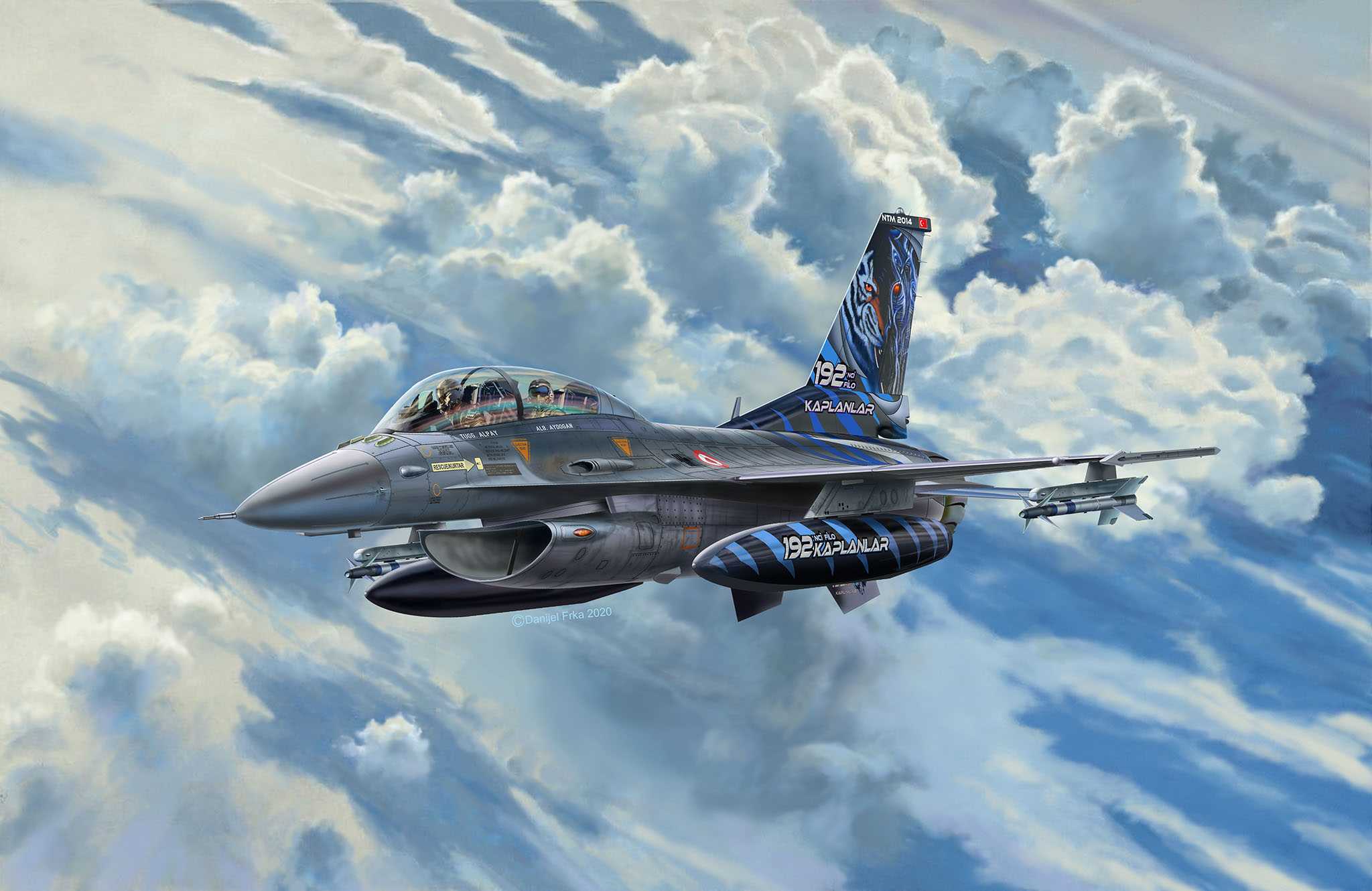ModelSet letadlo 63844 -  Lockheed Martin F-16D Tigermeet 2014 (1:72)