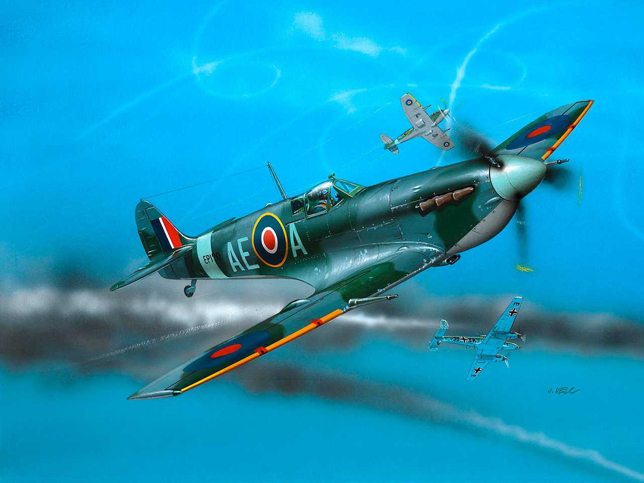ModelSet letadlo 64164 - Spitfire Mk. V (1:72)