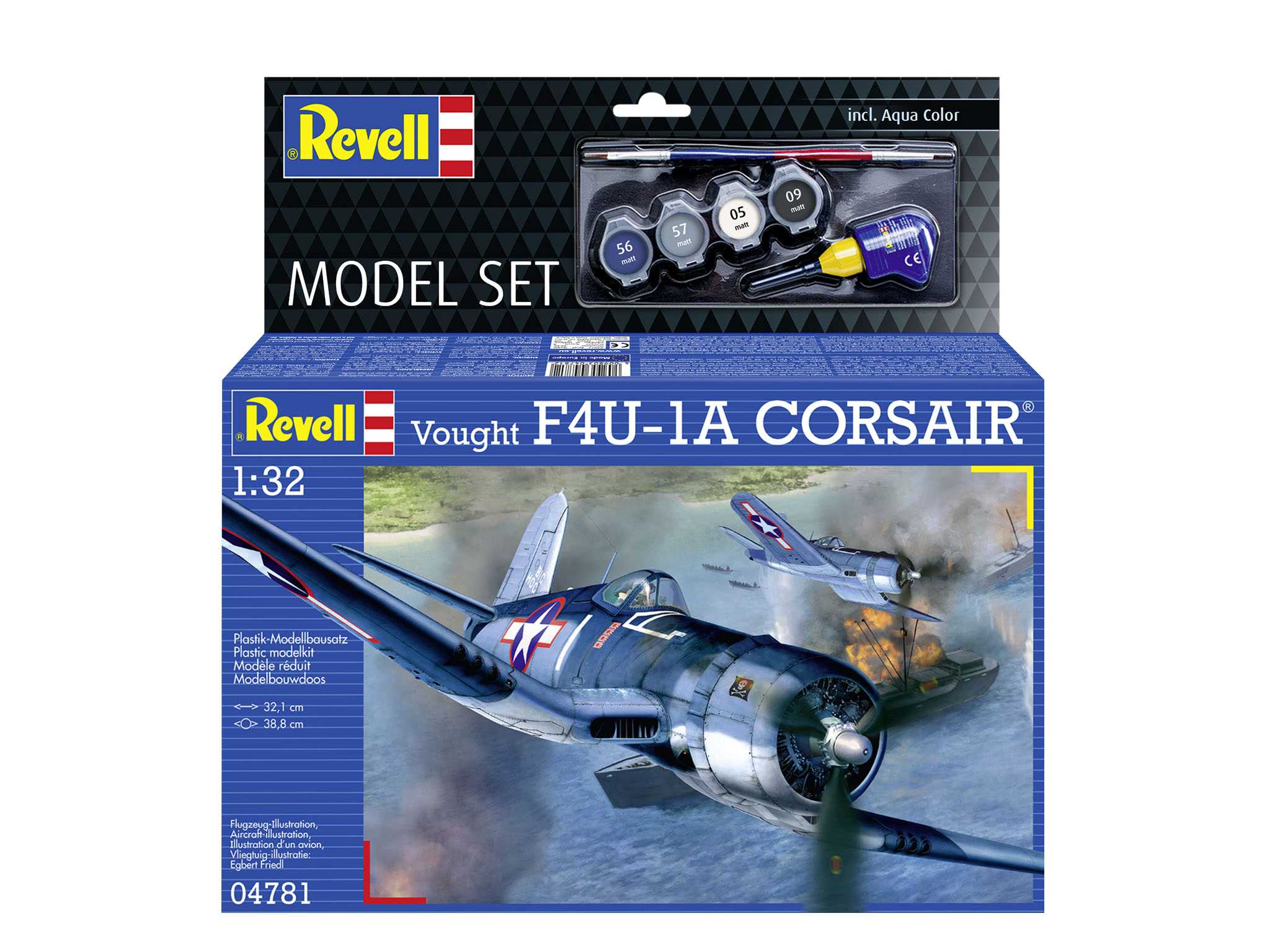 ModelSet letadlo 64781 - Vought F4U-1A Corsair (1:32)
