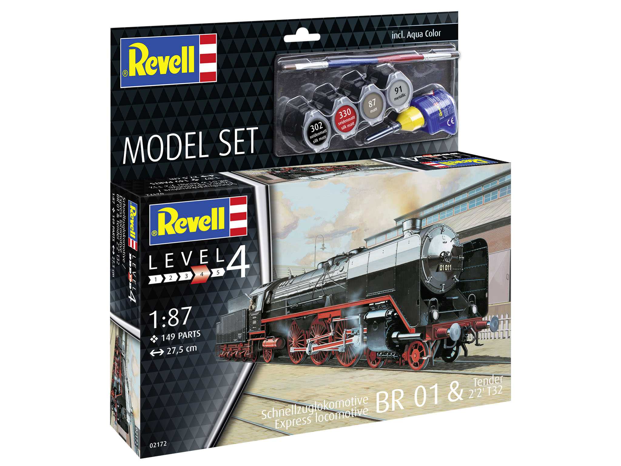 ModelSet lokomotiva 62172 - Express Locomotive BR01&Tender 2'2' T32 (1:87)