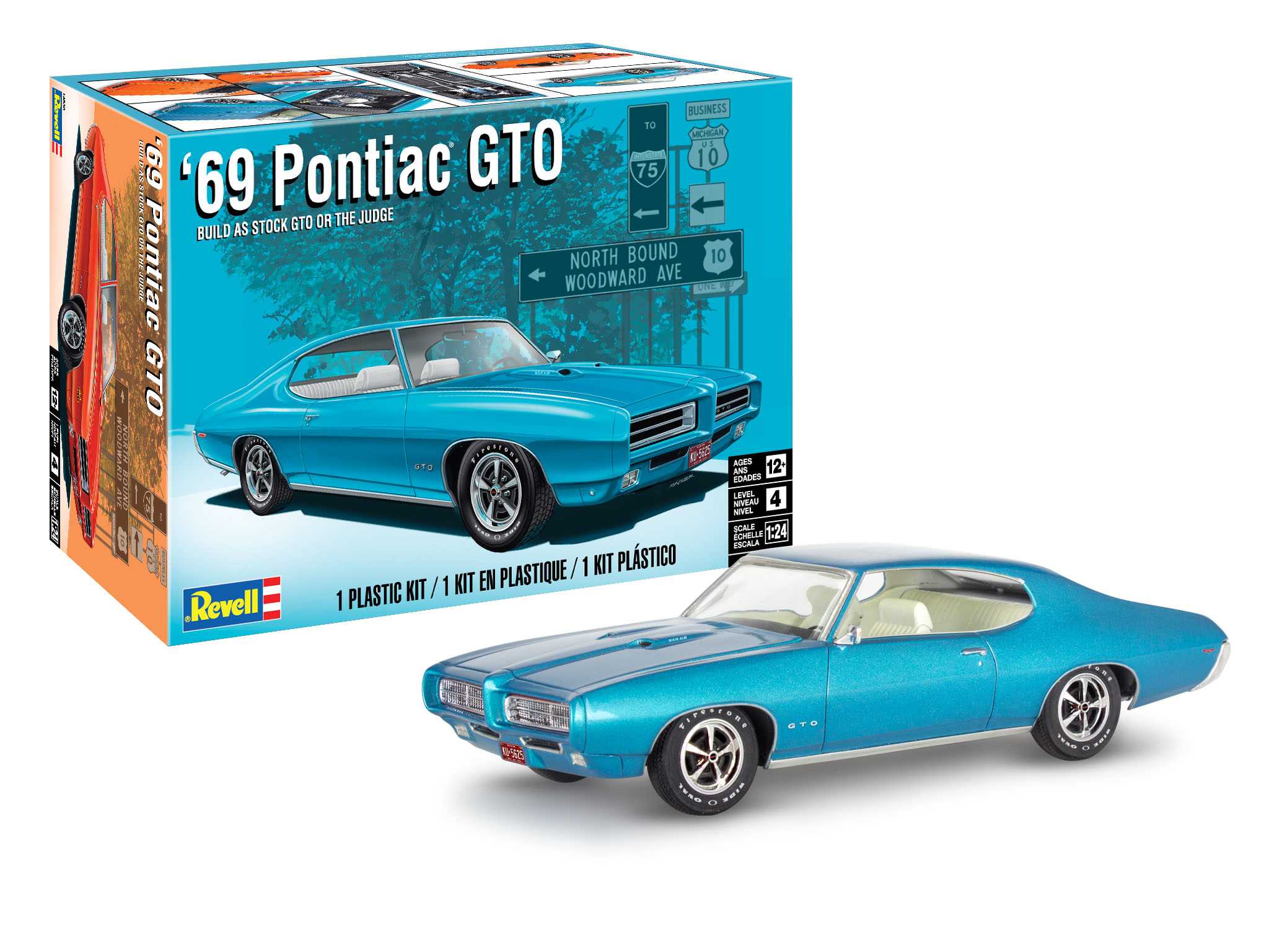 Plastic ModelKit MONOGRAM auto 4530 - 69 Pontiac GTO "The Judge" 2N1 (1:24)
