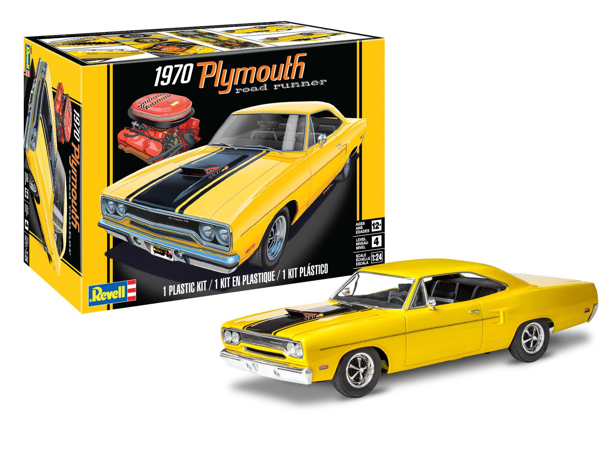 Plastic ModelKit MONOGRAM auto 4531 - 1970 Plymouth Roadrunner (1:24)