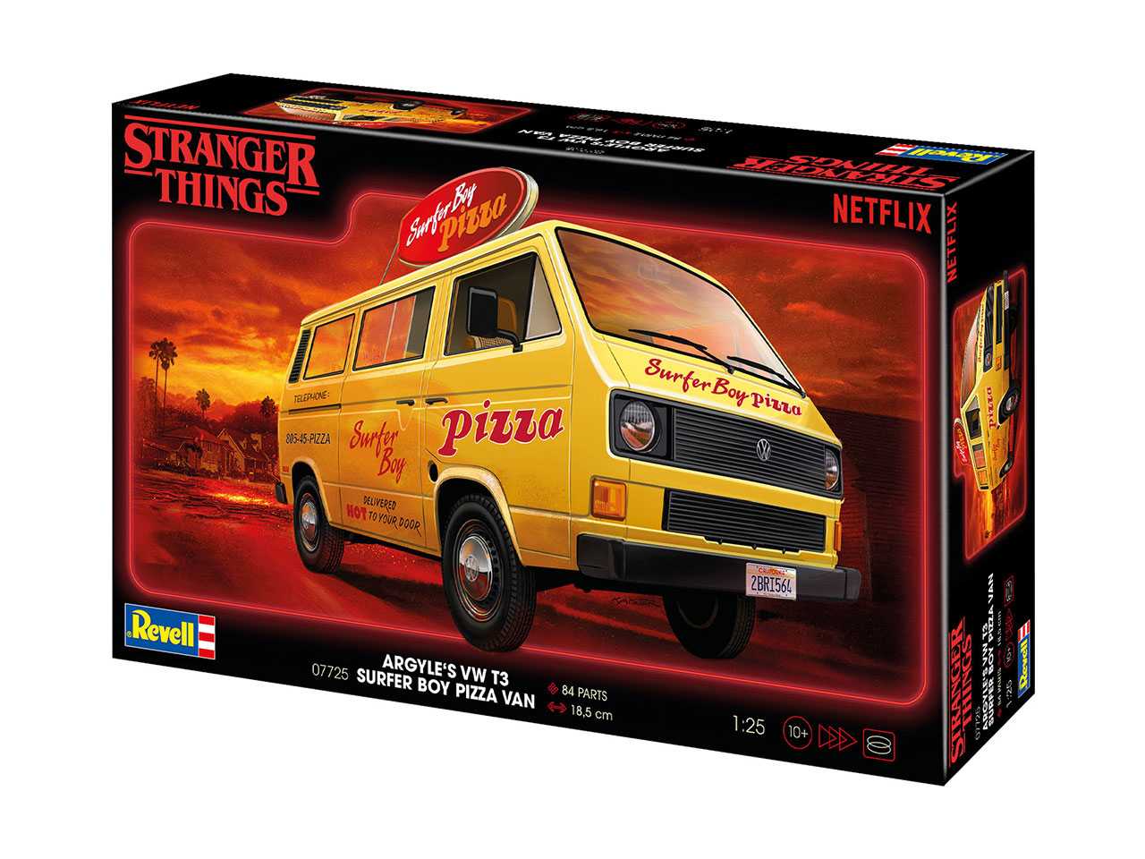 Plastic ModelKit STRANGER THINGS auto 07725 - VW T3 Bus "Surfer Boy" (1:25)