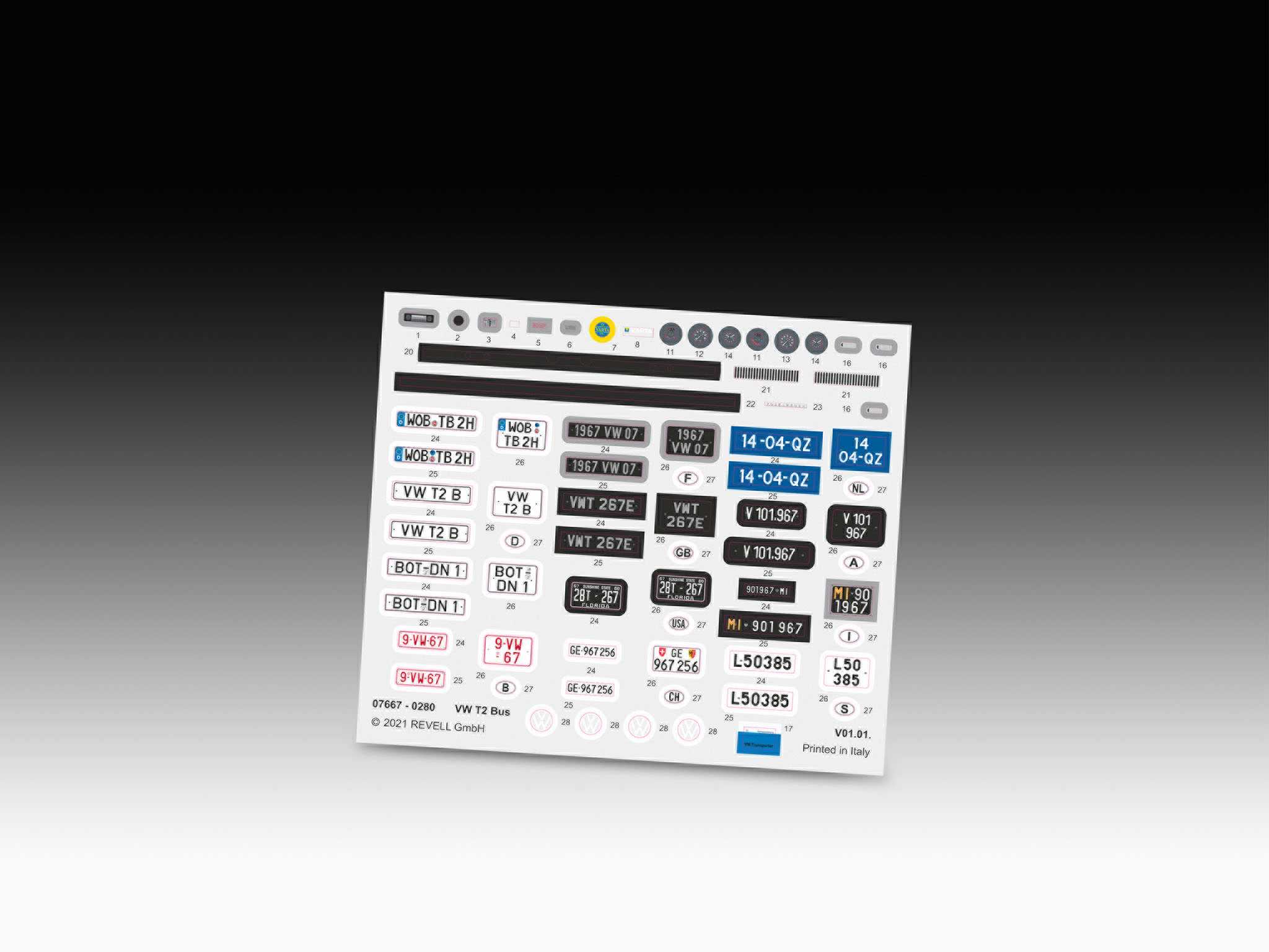 Plastic ModelKit TECHNIK auto 00459 - Volkswagen T2 (Easy-Click System) (1:24)