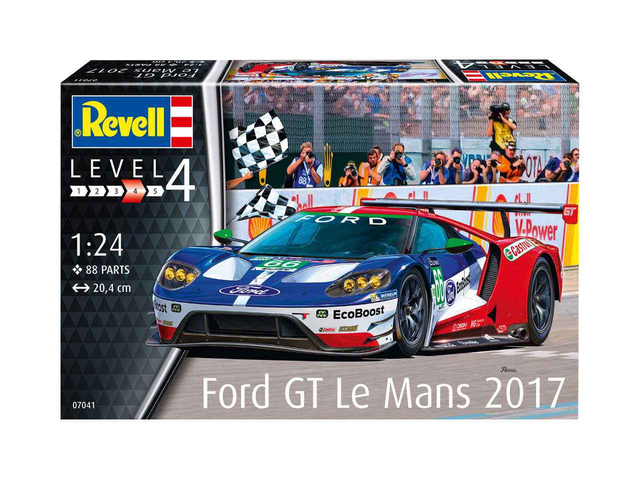 Plastic ModelKit auto 07041 - Ford GT Le Mans 2017 (1:24)