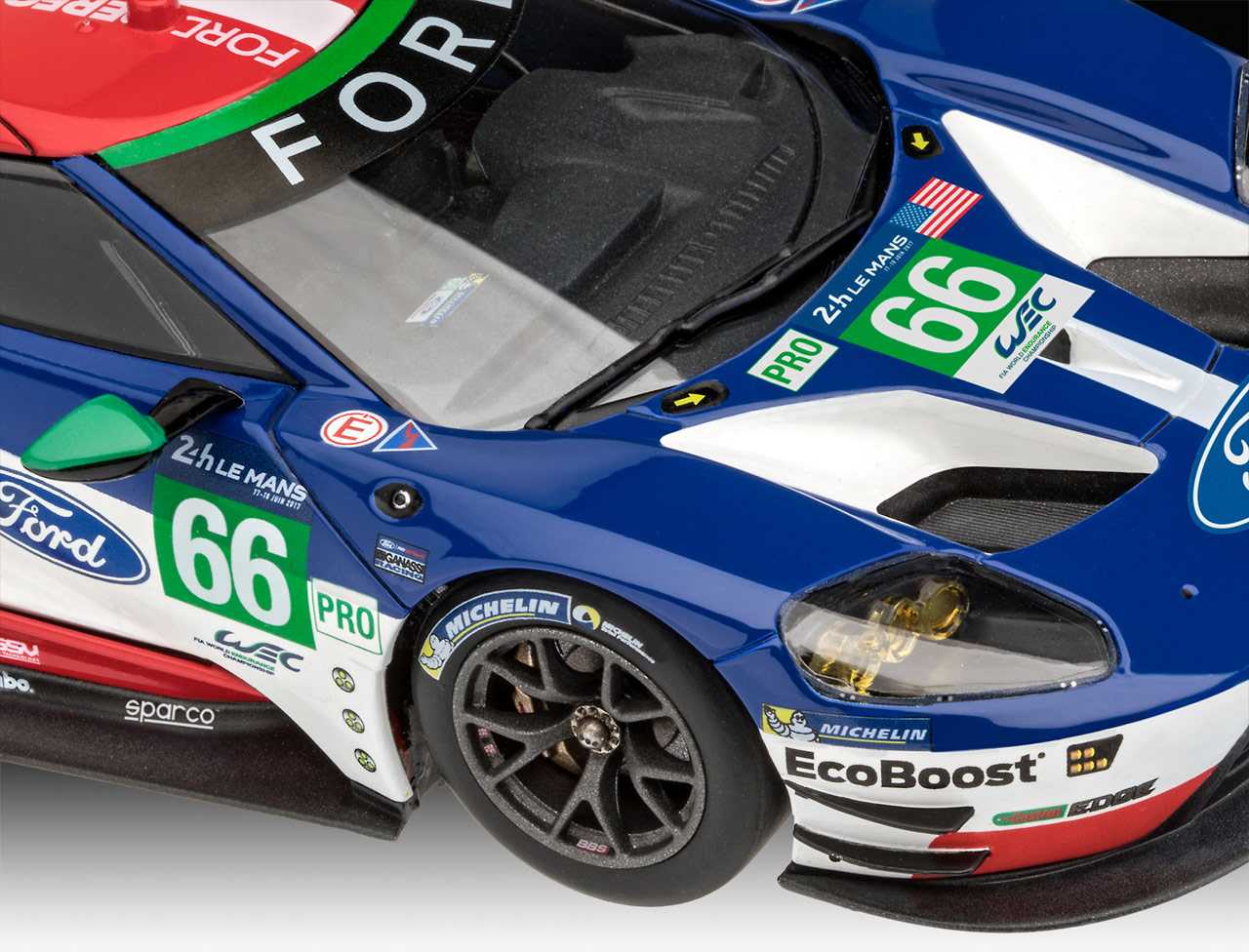 Plastic ModelKit auto 07041 - Ford GT Le Mans 2017 (1:24)