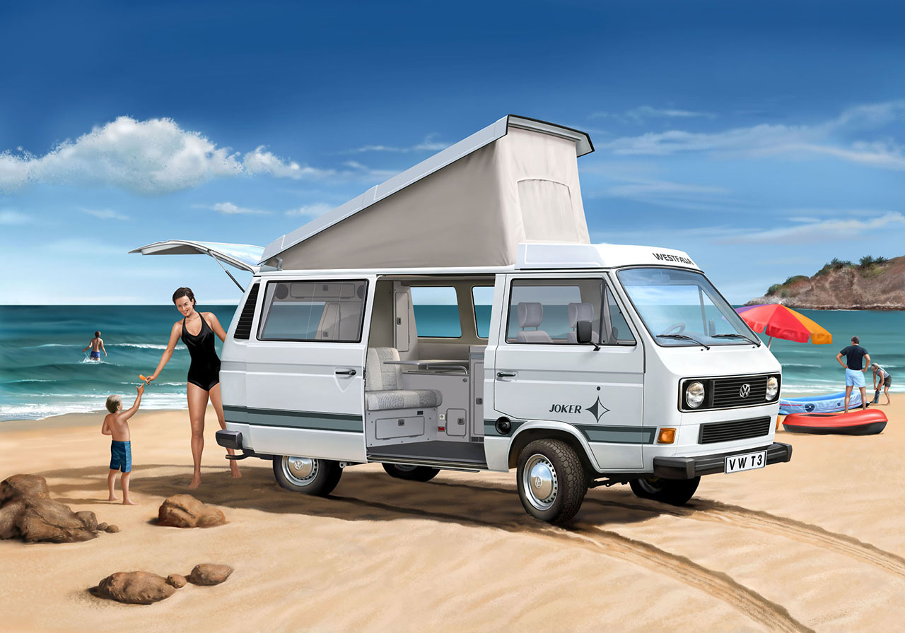 Plastic ModelKit auto 07344 - VW T3 Camper (1:25)