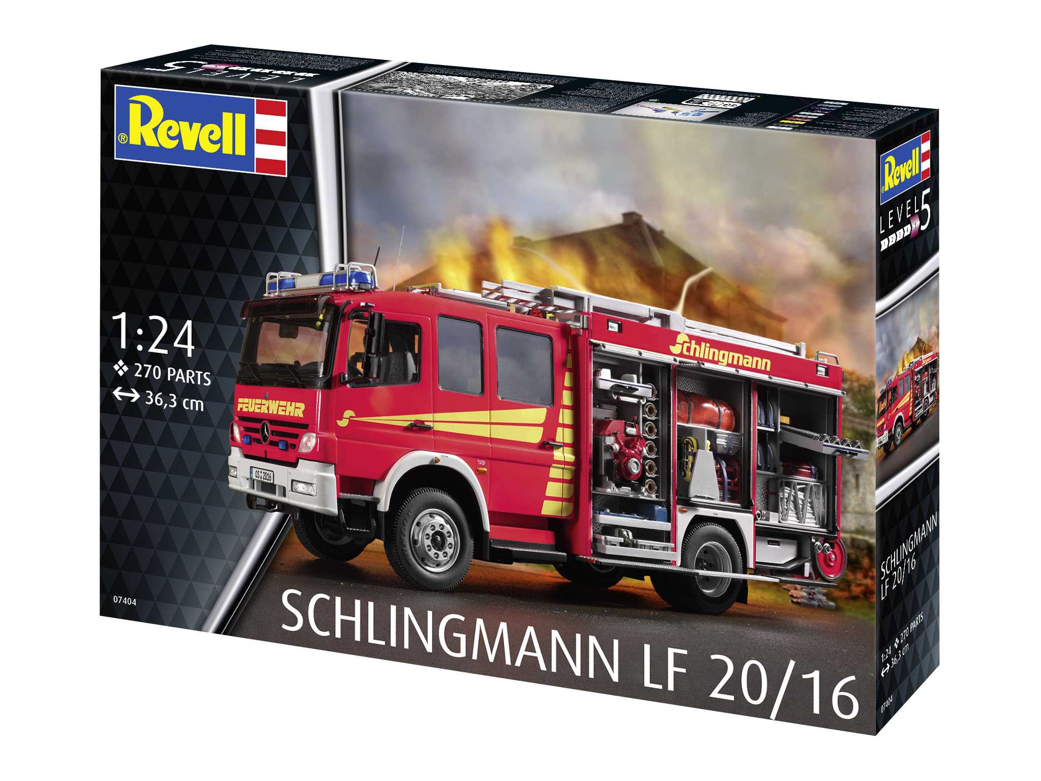 Plastic ModelKit auto 07404 - Schlingmann LF20/16 Mercedes Benz Atego 1529 AF (1:24)