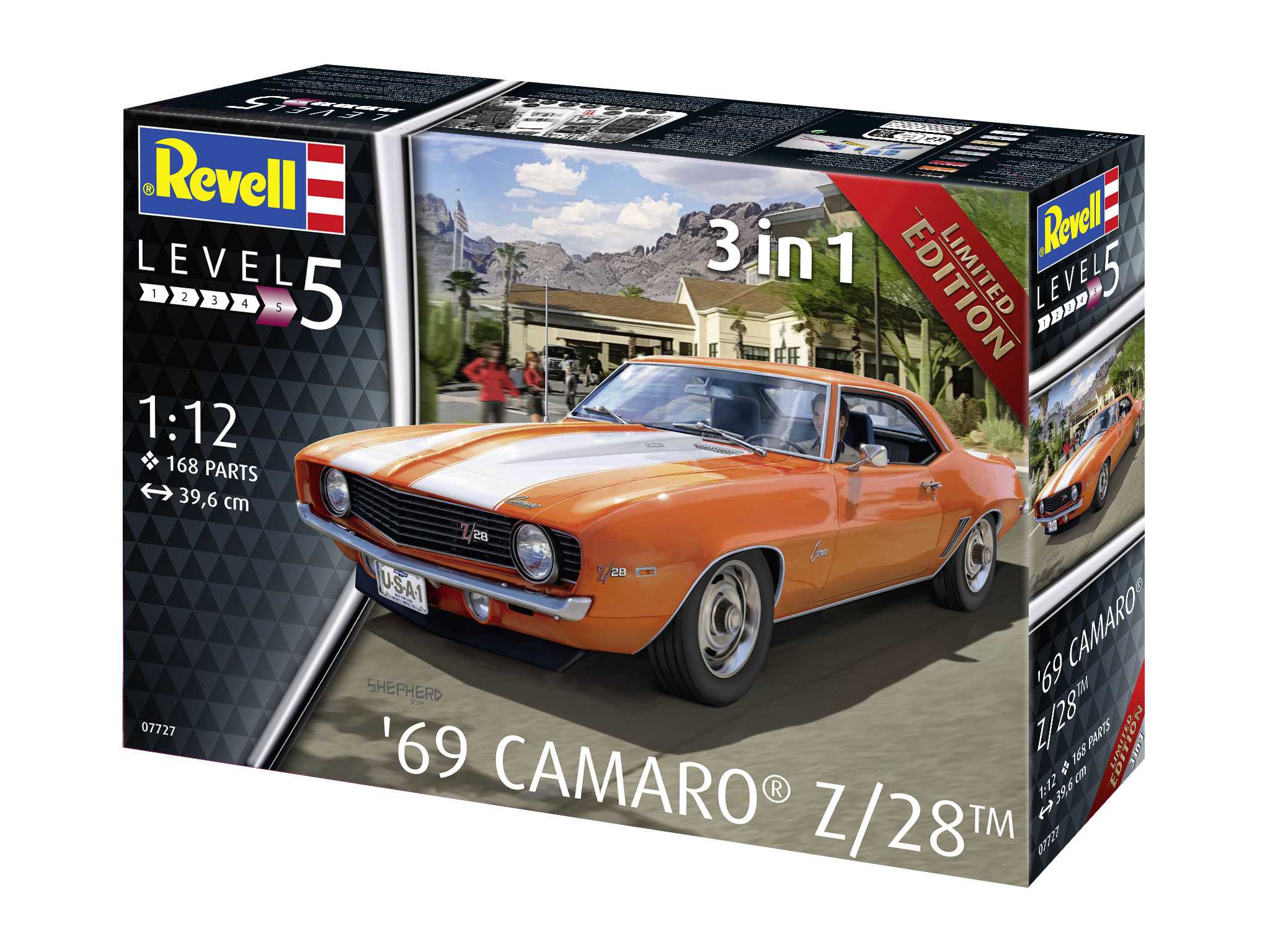 Plastic ModelKit auto 07727 - 69 Chevy Camaro (1:12)