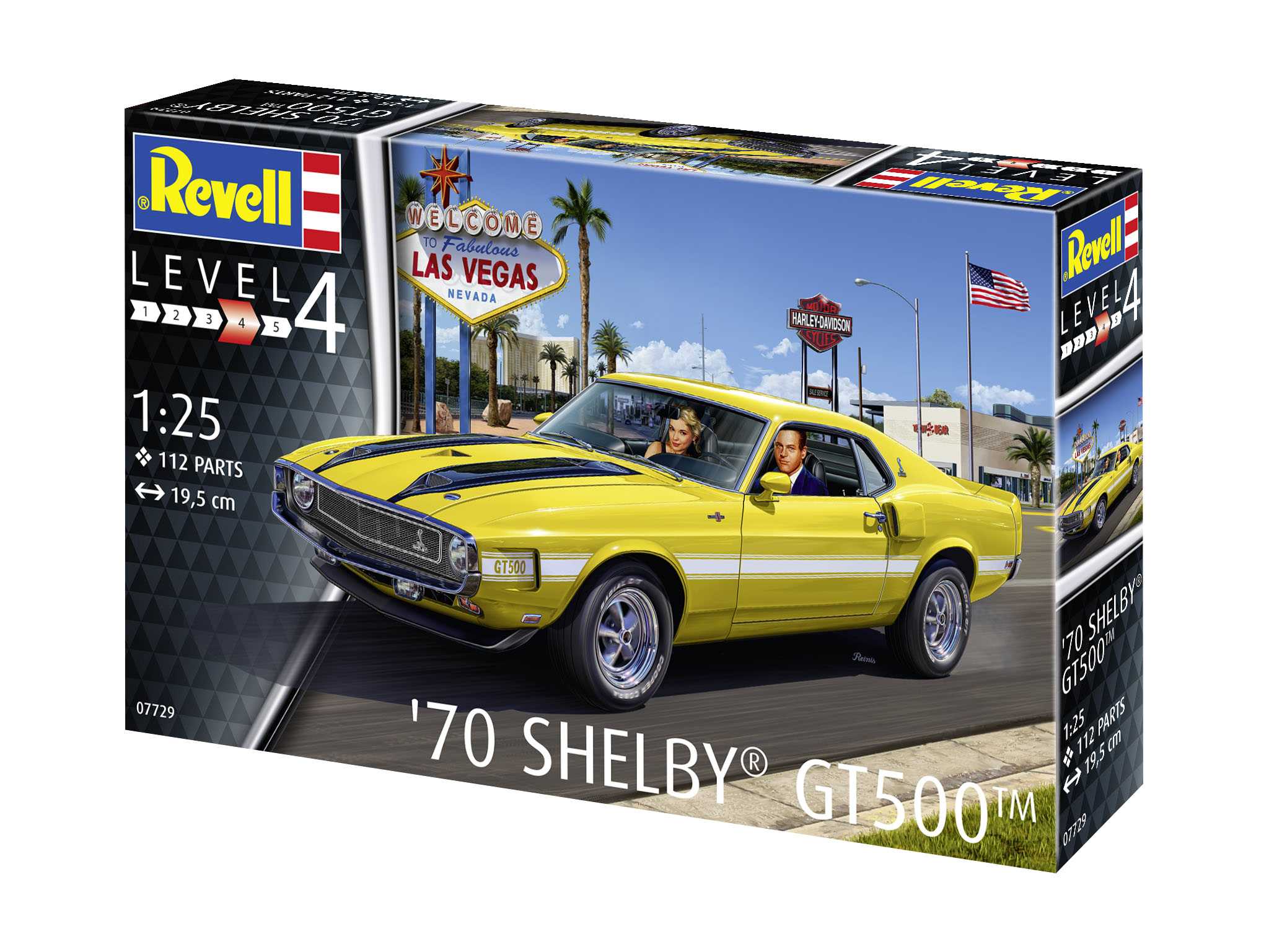 Plastic ModelKit auto 07729 - 70 Shelby Mustang GT500 (1:25)