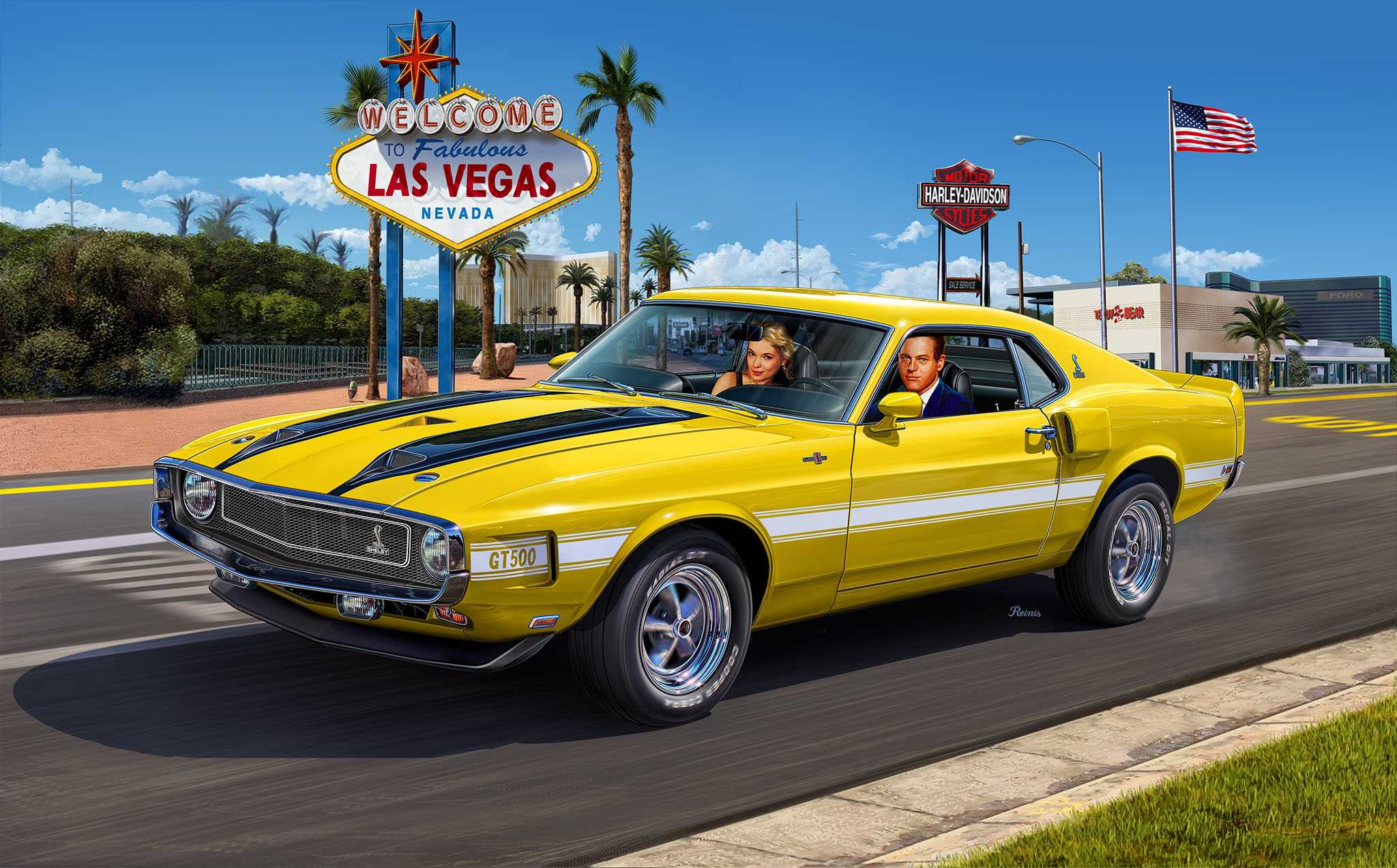 Plastic ModelKit auto 07729 - 70 Shelby Mustang GT500 (1:25)