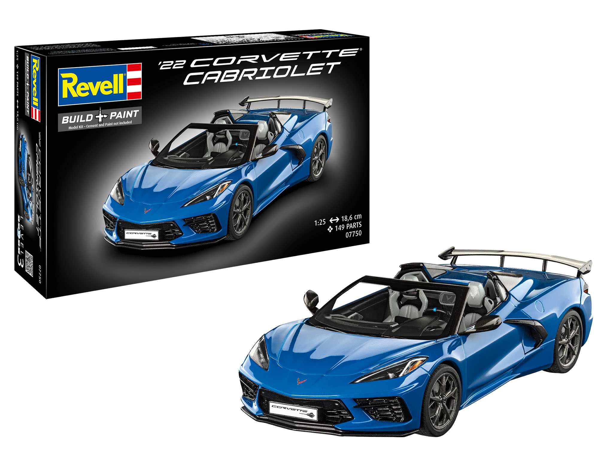 Plastic ModelKit auto 07750 - Corvette C8 Cabriolet (1:25)