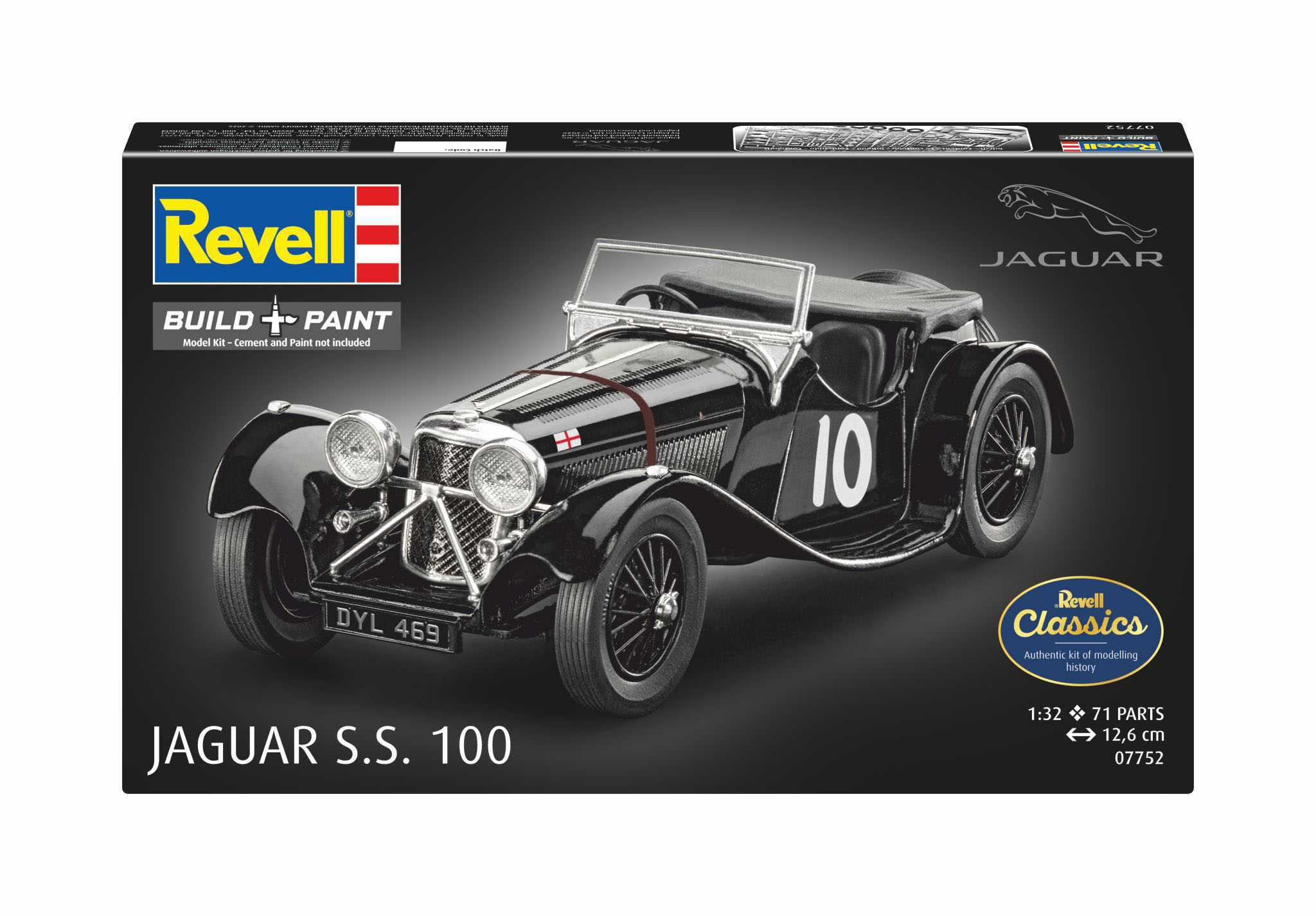 Plastic ModelKit auto 07752 - Jaguar SS 100 (1:32)