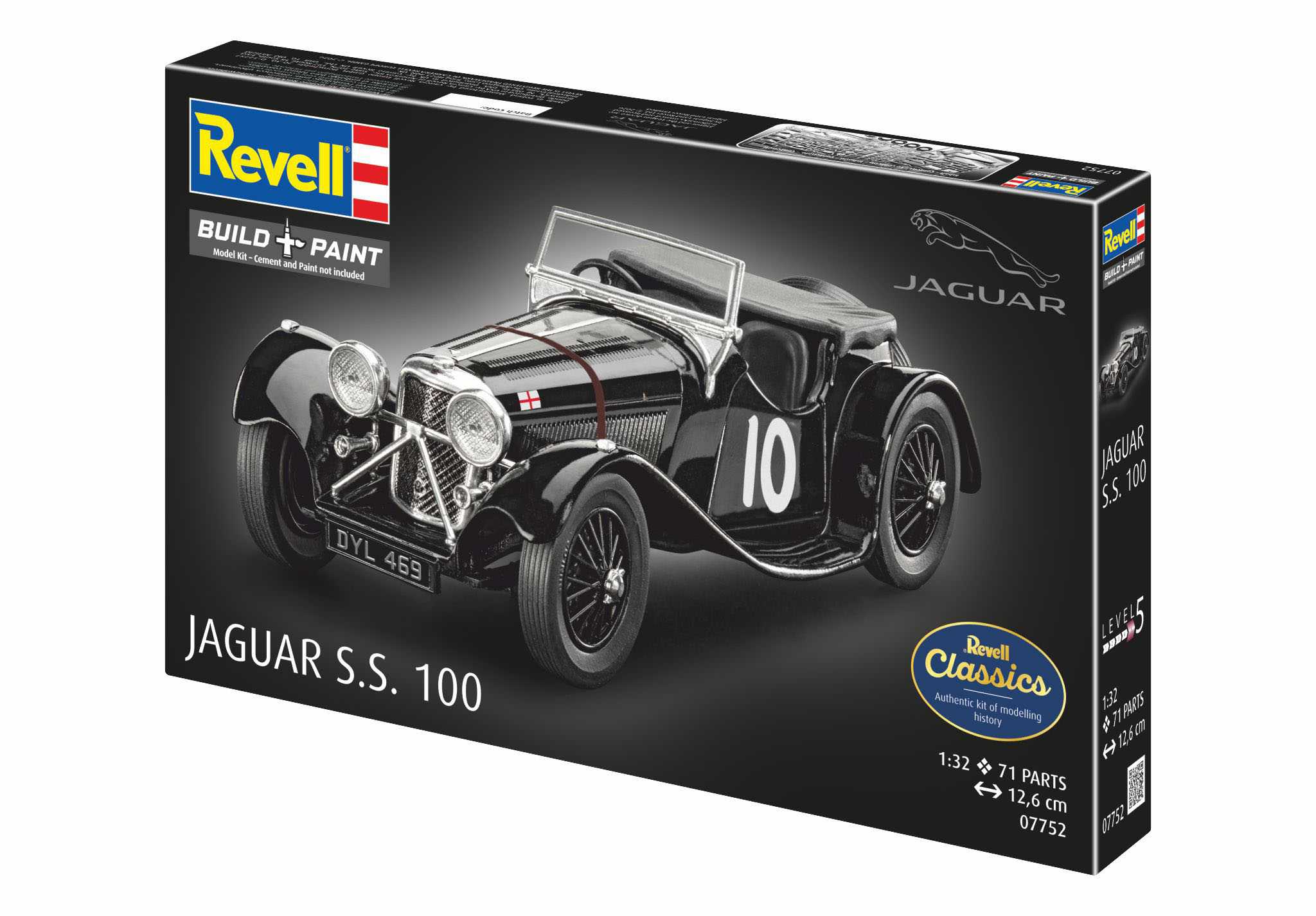 Plastic ModelKit auto 07752 - Jaguar SS 100 (1:32)