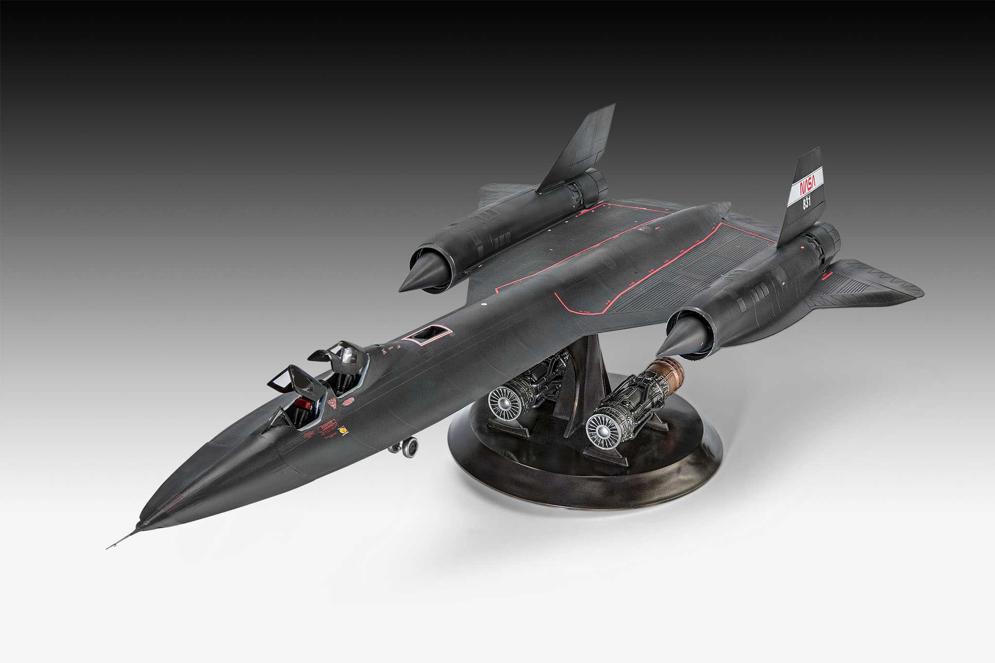 Plastic ModelKit letadlo 03751 - Lockheed SR-71B Blackbird (1:48)