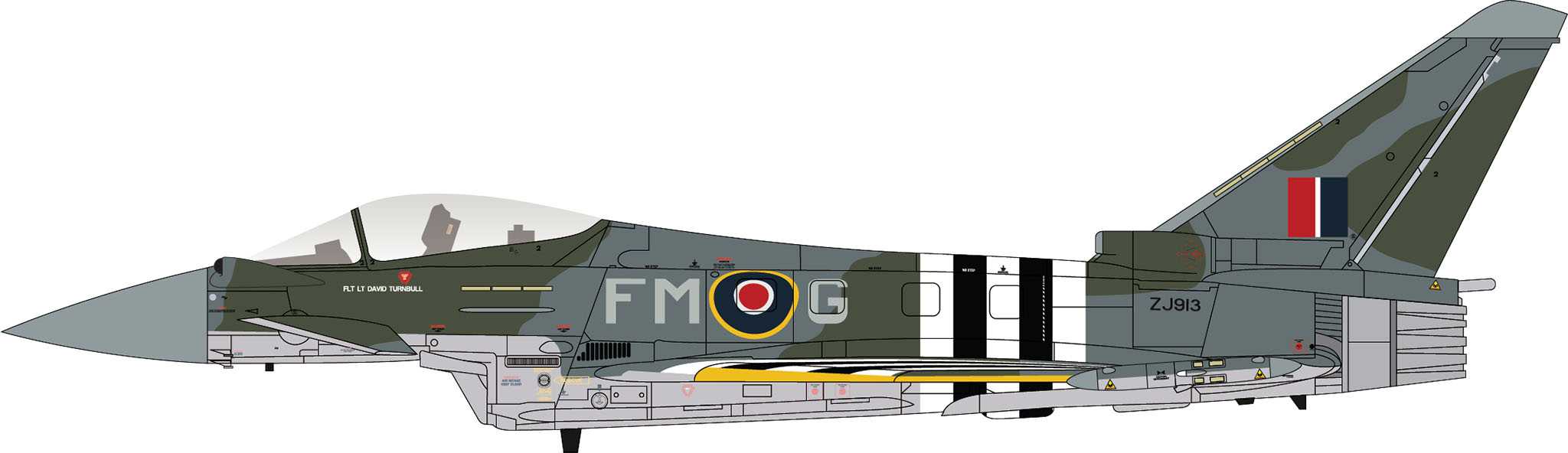 Plastic ModelKit letadlo 03753 - Eurofighter Typhoon FGR.4 (1:48)