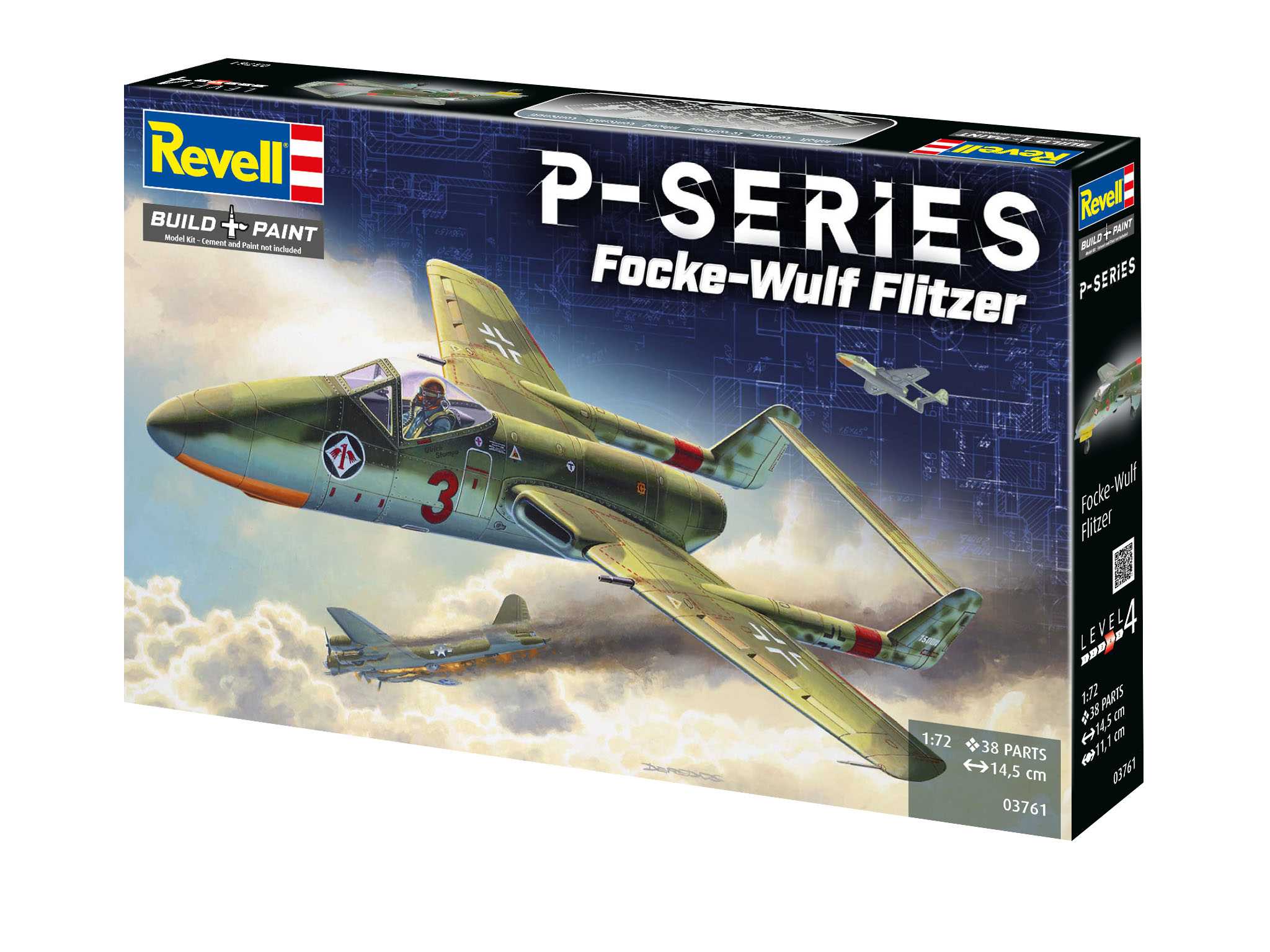 Plastic ModelKit letadlo 03761 - Focke-Wulf TL Jäger "Flitzer" (1:72)