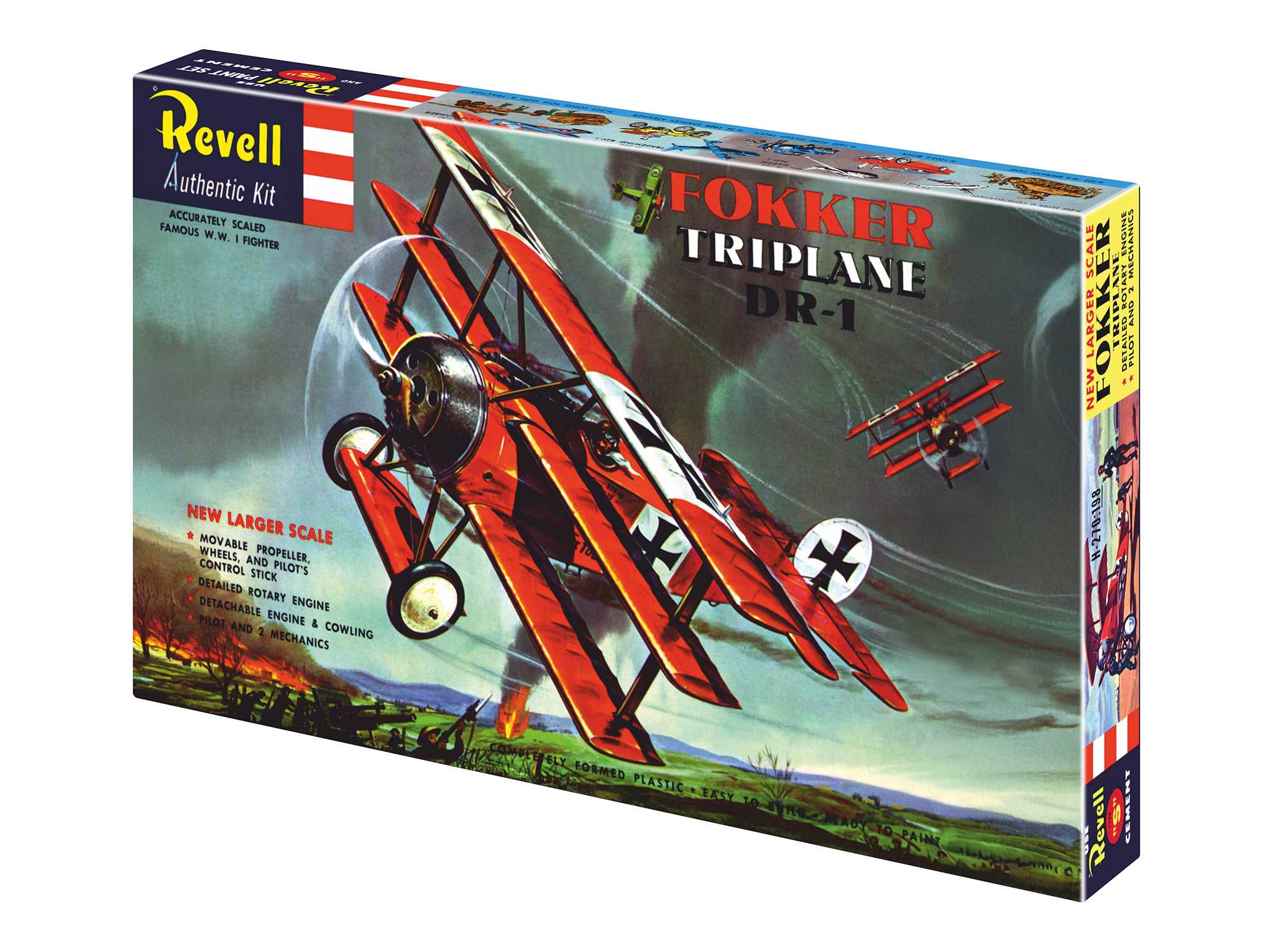 Plastic ModelKit letadlo 03762 - Fokker Triplane DR.1 - 75 Years Plastic Modelling (1:28)