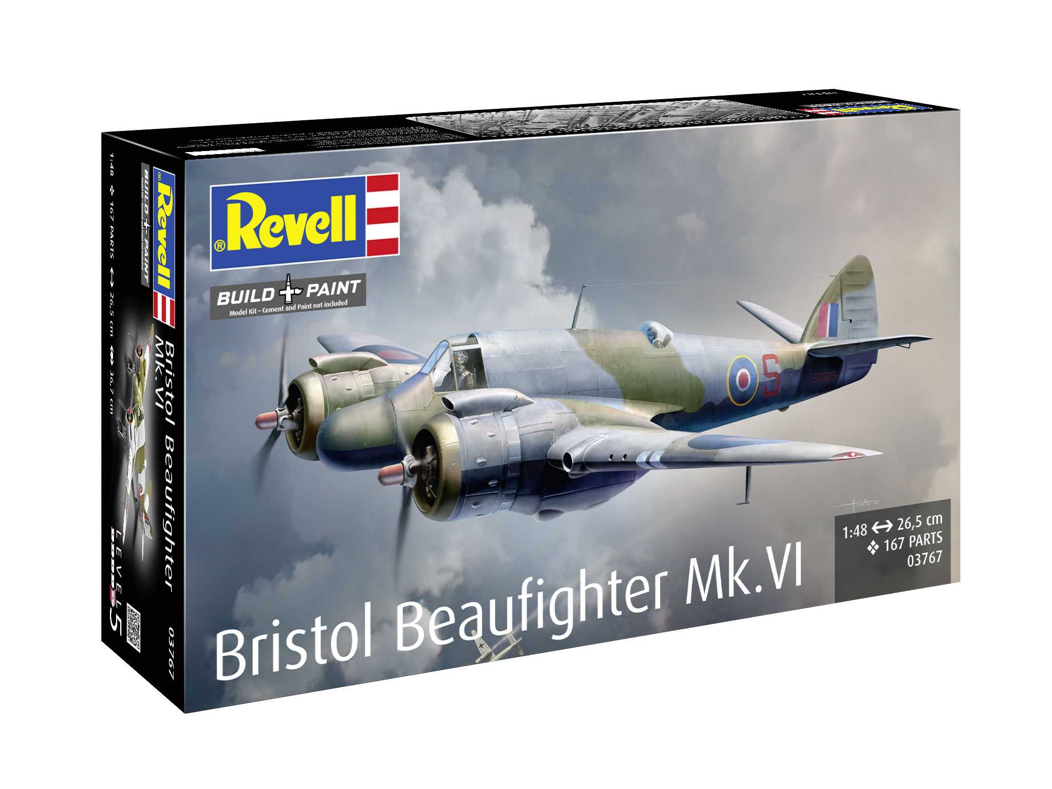 Plastic ModelKit letadlo 03767 - Bristol Beaufighter Mk. VI (1:48)