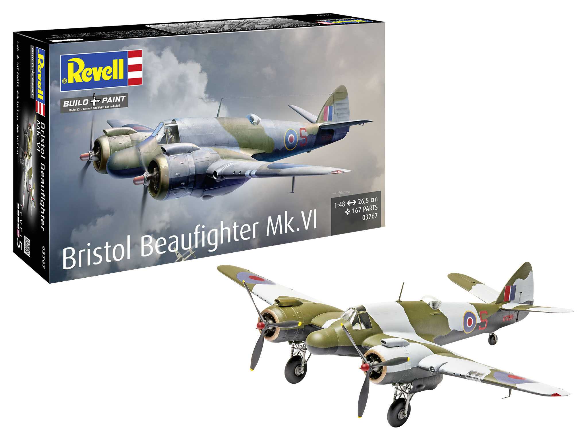 Plastic ModelKit letadlo 03767 - Bristol Beaufighter Mk. VI (1:48)