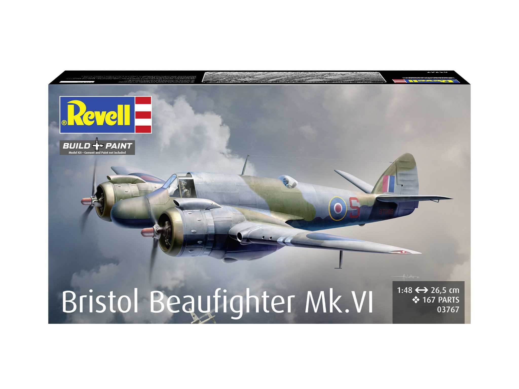 Plastic ModelKit letadlo 03767 - Bristol Beaufighter Mk. VI (1:48)