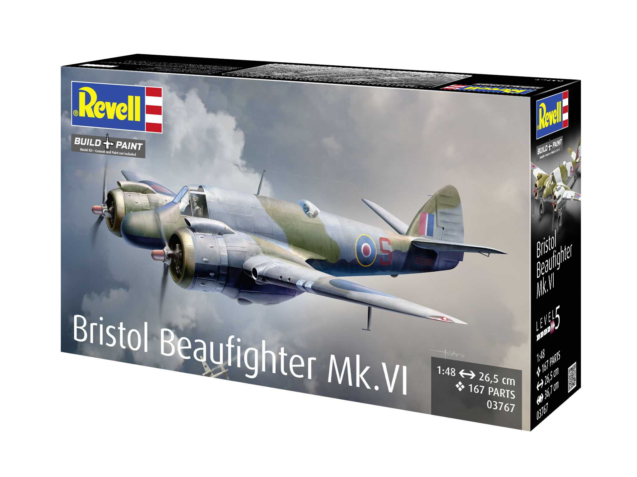 Plastic ModelKit letadlo 03767 - Bristol Beaufighter Mk. VI (1:48)