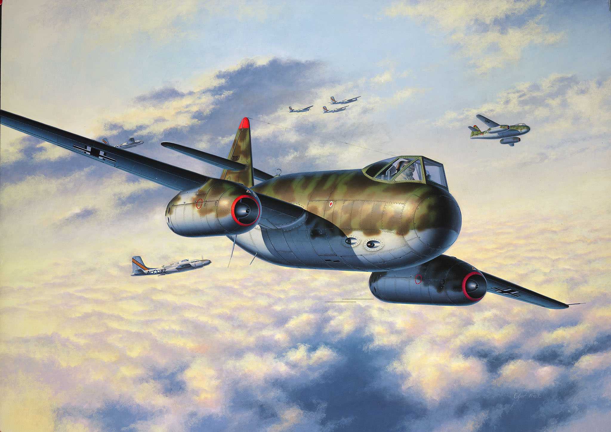 Plastic ModelKit letadlo 03774 - Messerschmitt P.1099A - P-Series (1:72)