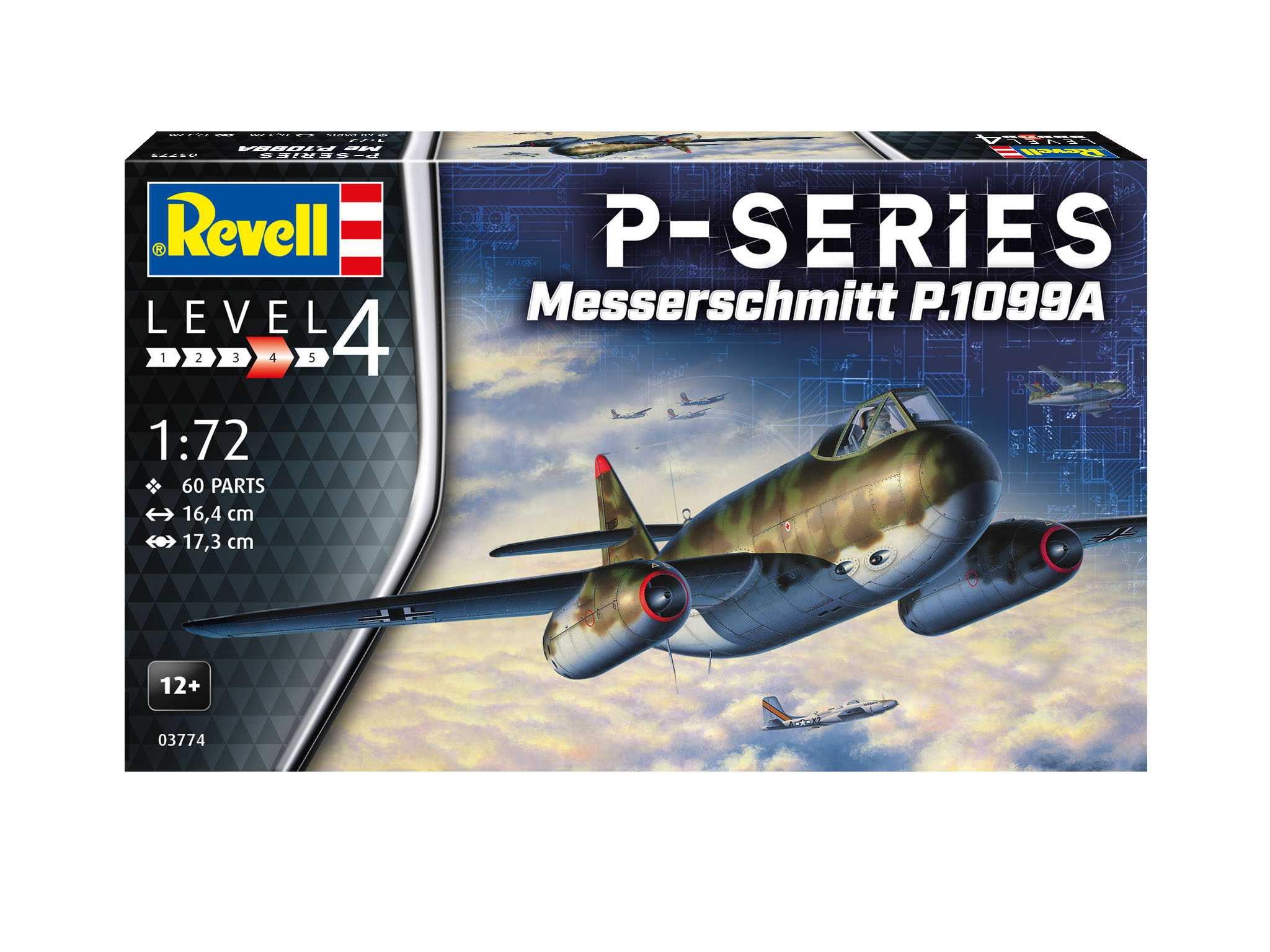 Plastic ModelKit letadlo 03774 - Messerschmitt P.1099A - P-Series (1:72)
