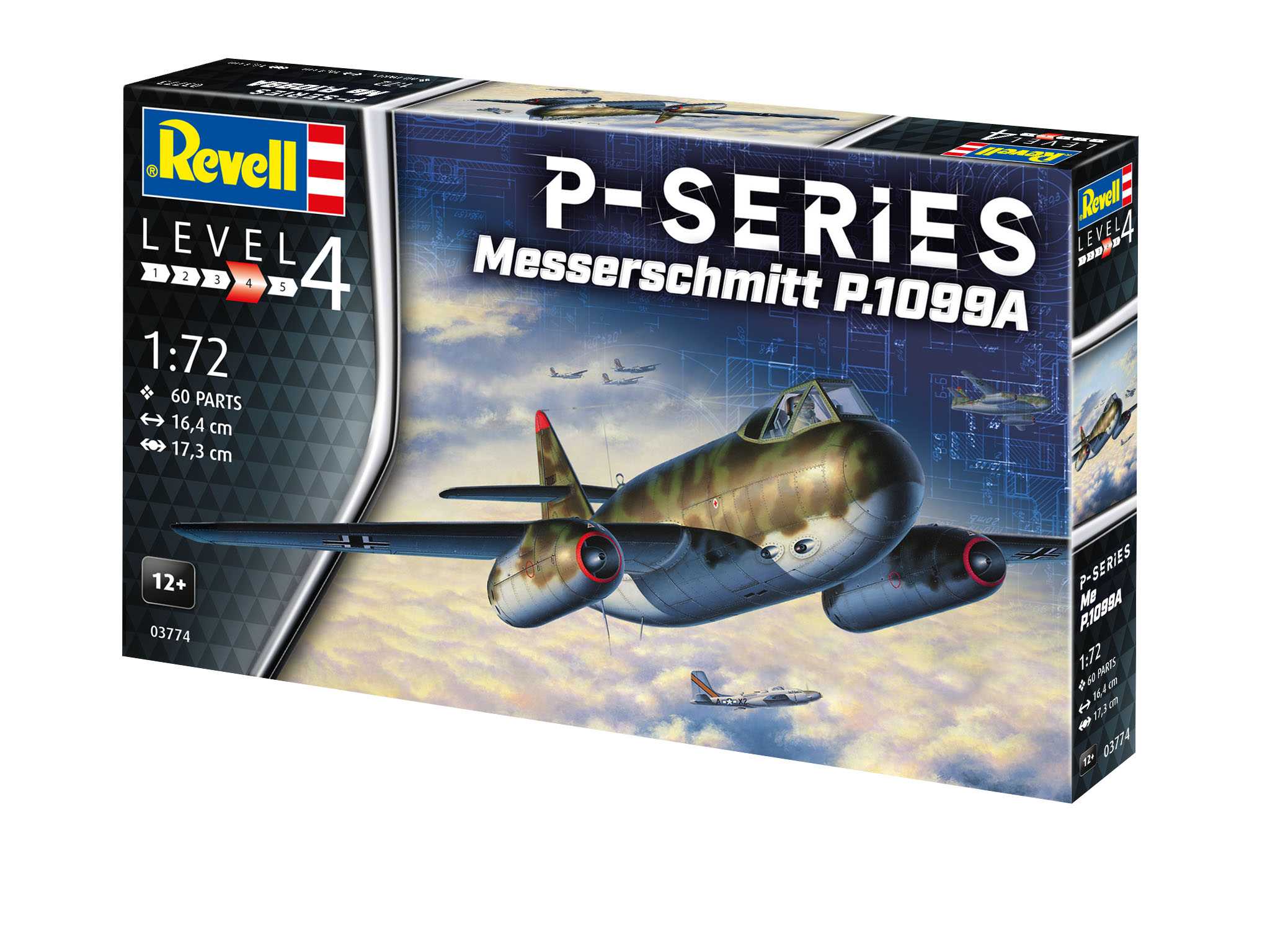 Plastic ModelKit letadlo 03774 - Messerschmitt P.1099A - P-Series (1:72)