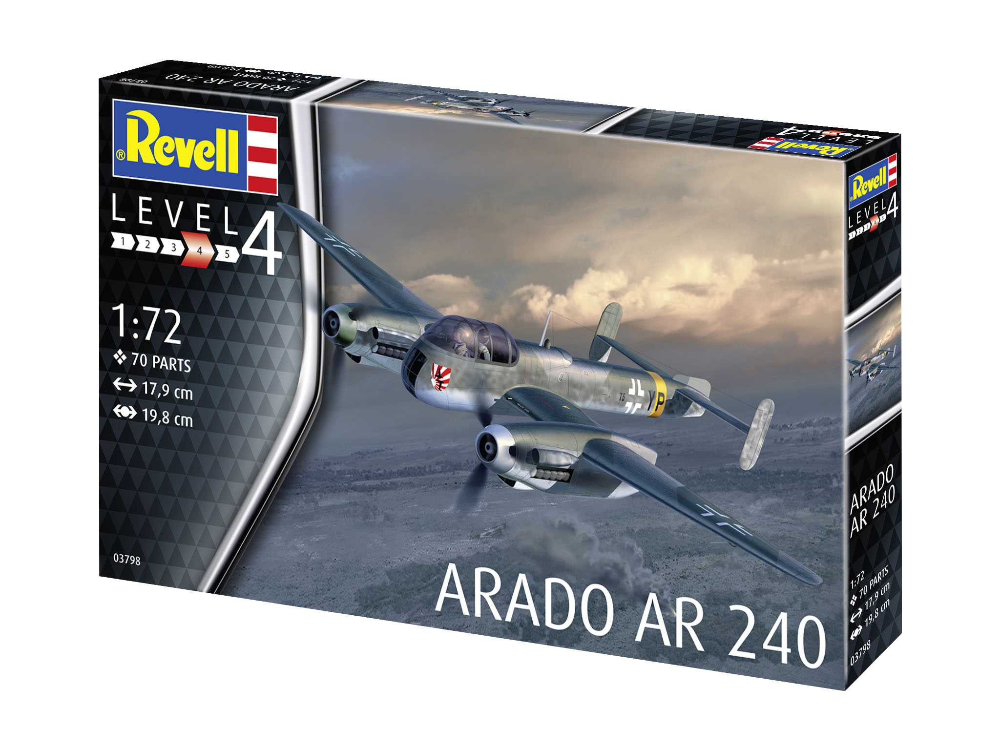Plastic ModelKit letadlo 03798 - Arado AR-240 (1:72)