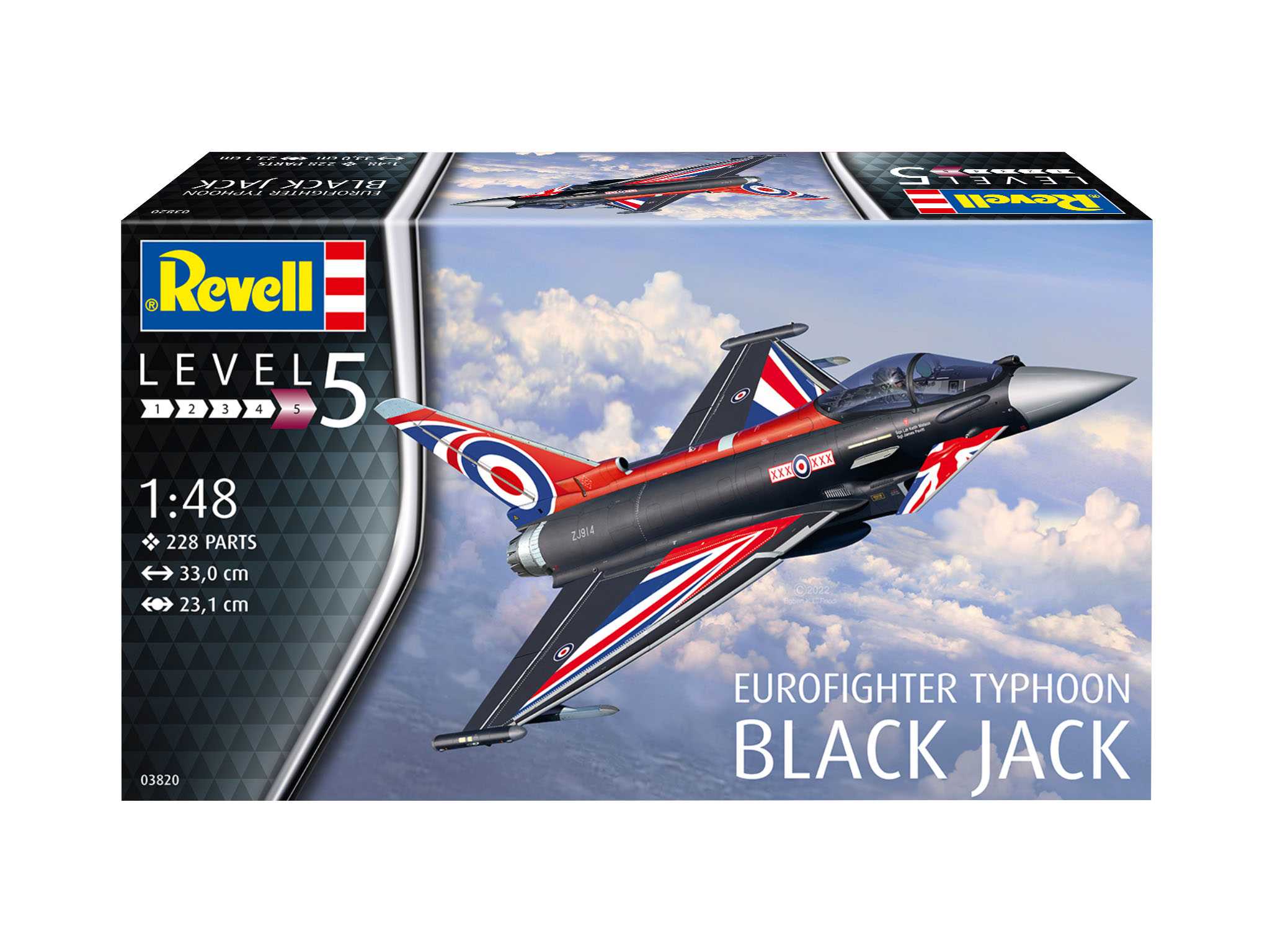 Plastic ModelKit letadlo 03820 - Eurofighter „Black Jack“ (1:48)